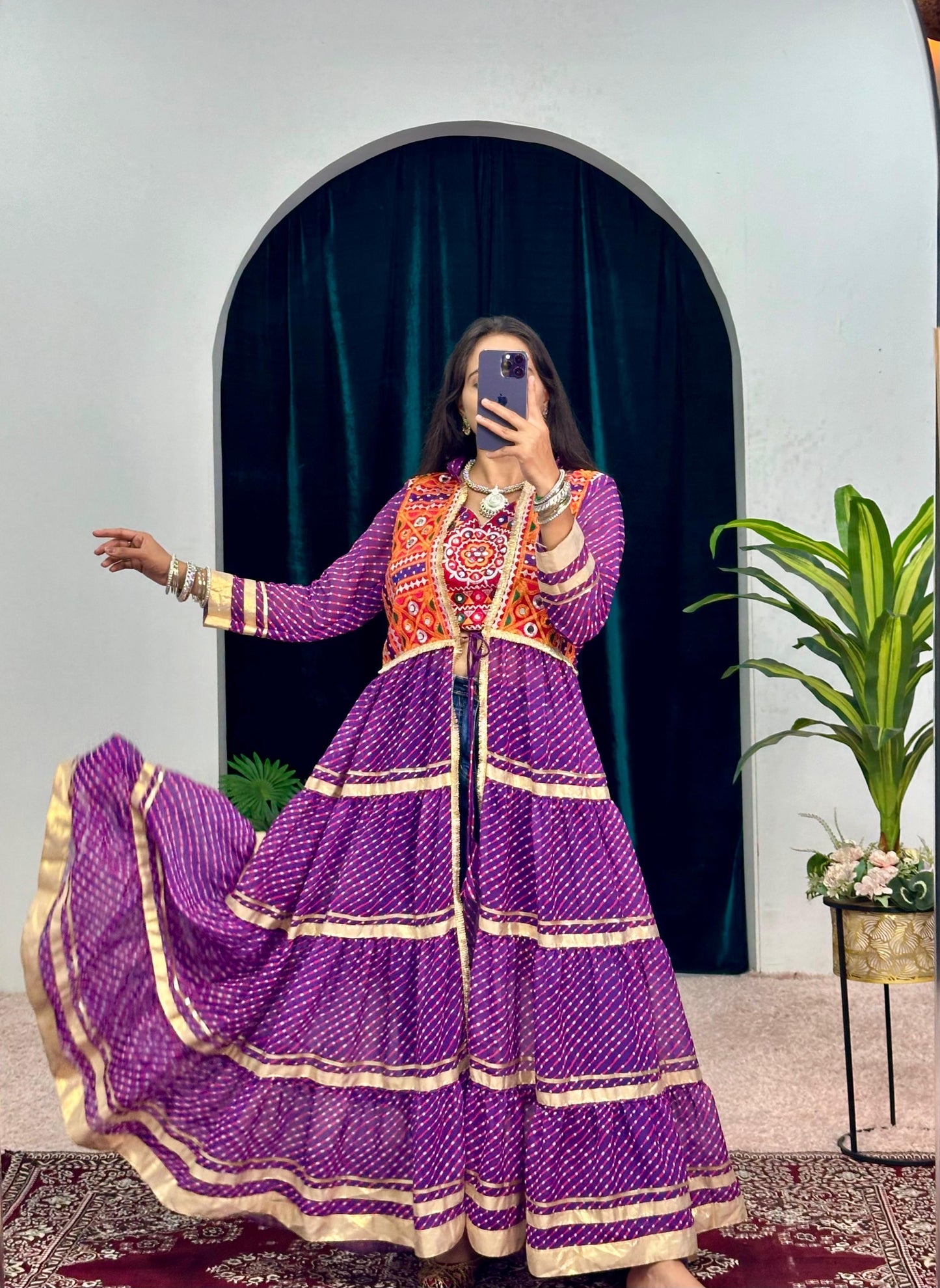 Catchy & Trending Navratri Special Shrug And Blouse Moksha Fashions