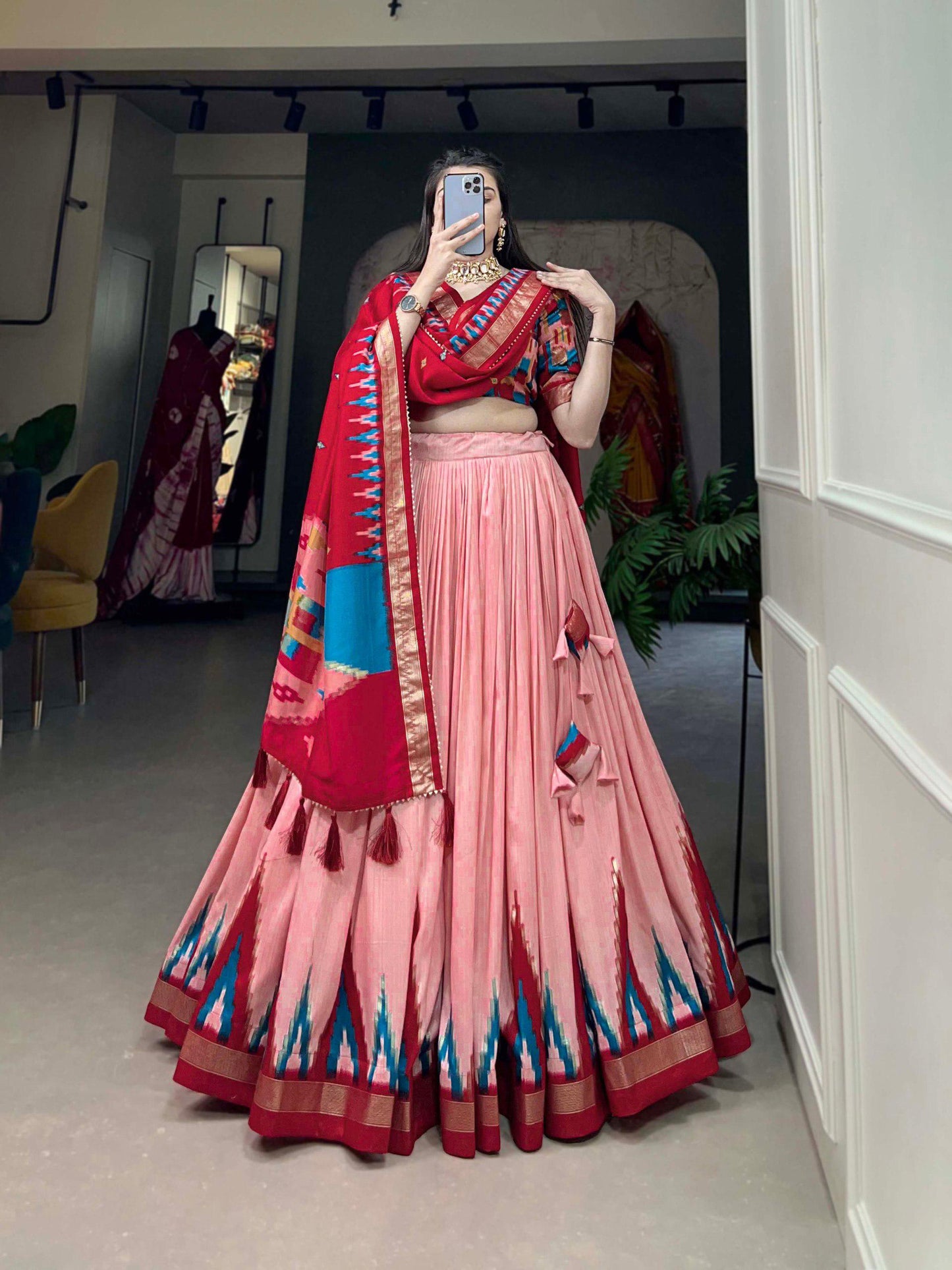 Luxurious Tussar Silk Lehenga Moksha Fashions