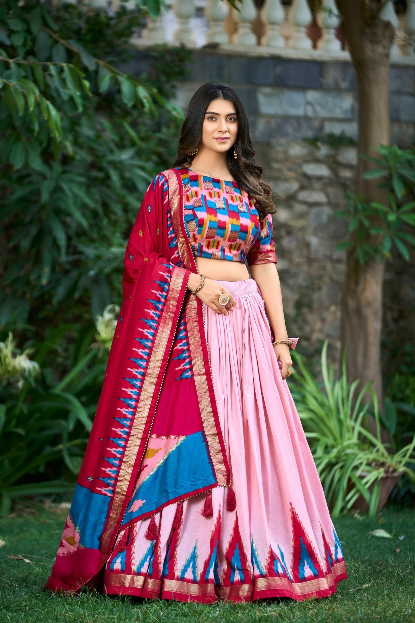 Luxurious Tussar Silk Lehenga Moksha Fashions