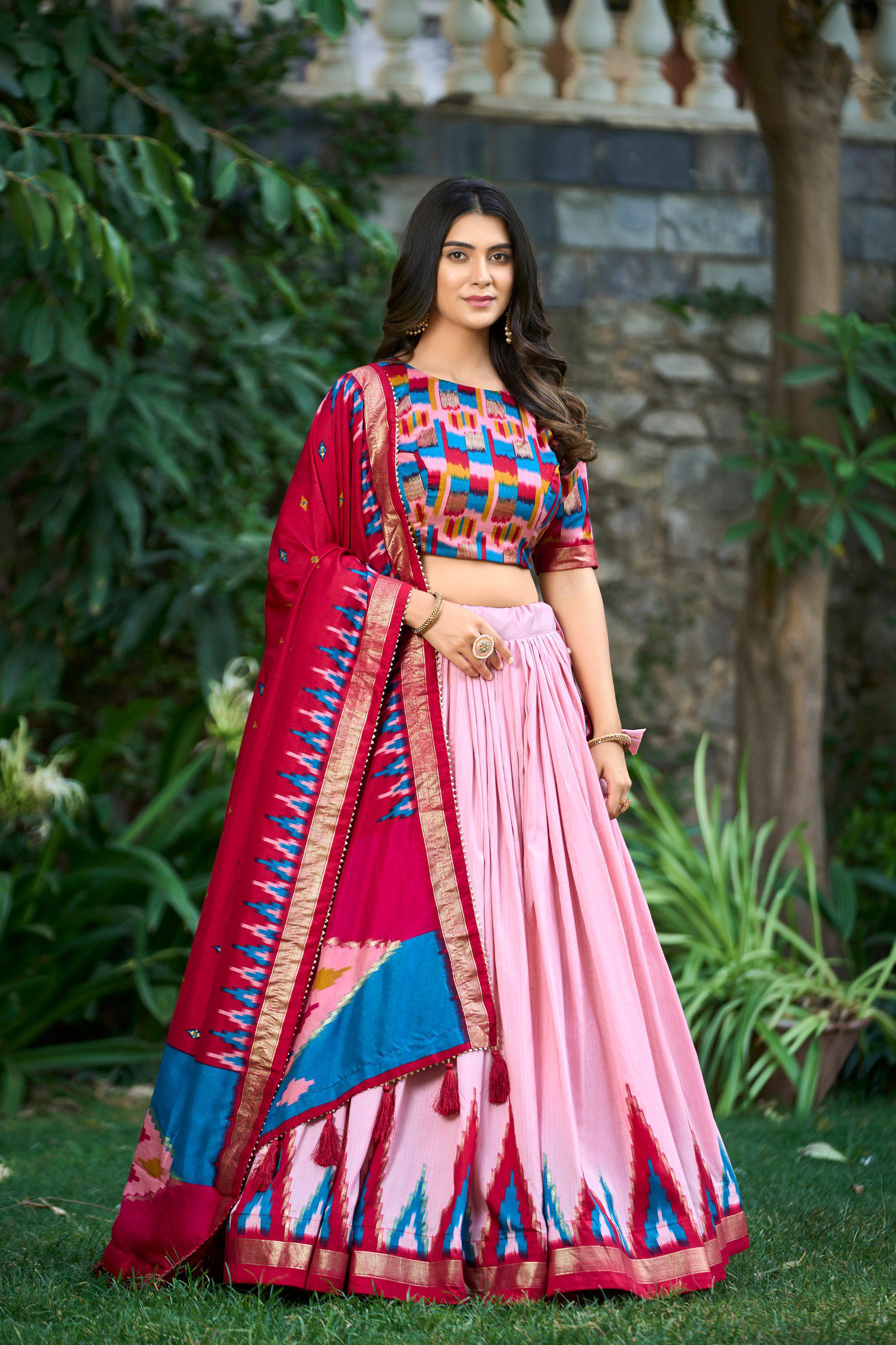 Luxurious Tussar Silk Lehenga Moksha Fashions