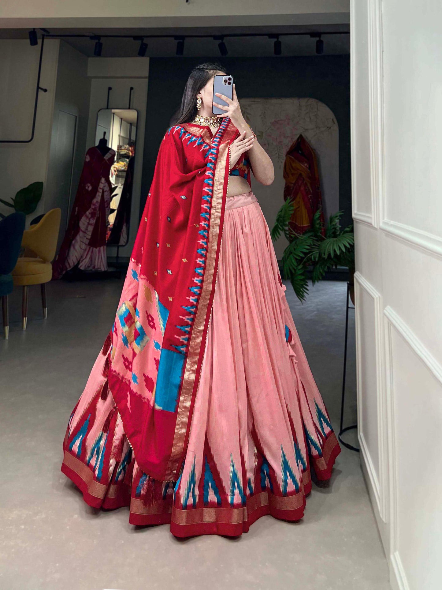 Luxurious Tussar Silk Lehenga Moksha Fashions