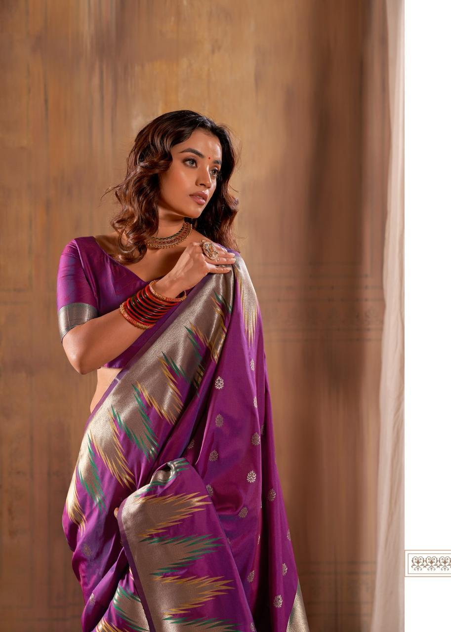 Alluring Superhit Pure Silk Sarees Moksha Fashions