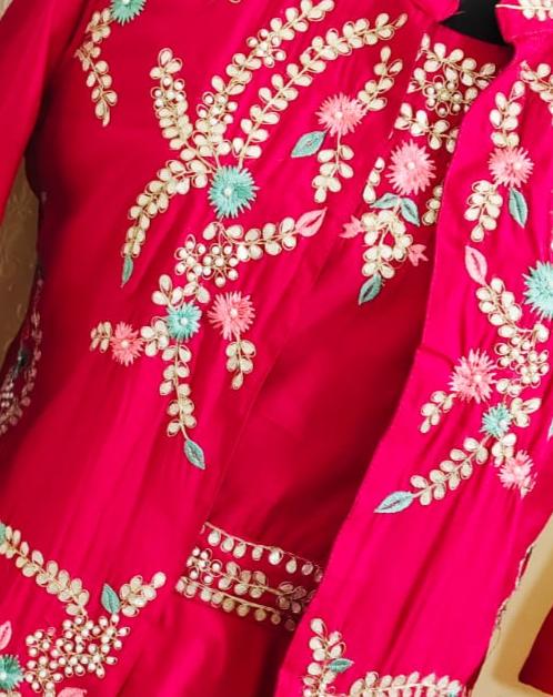Muslin Boutique Style Party Gown Moksha Fashions