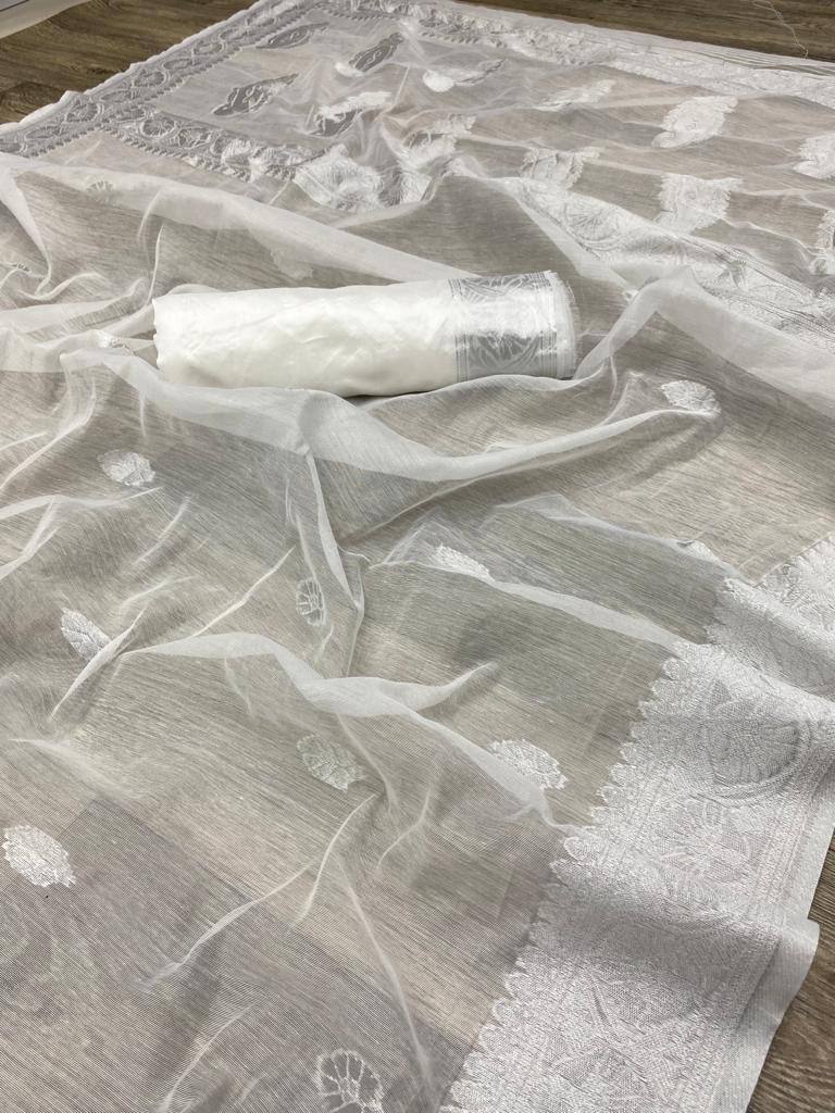 A Luxurious Blend Of Cotton and Silk Saree Moksha Fashions