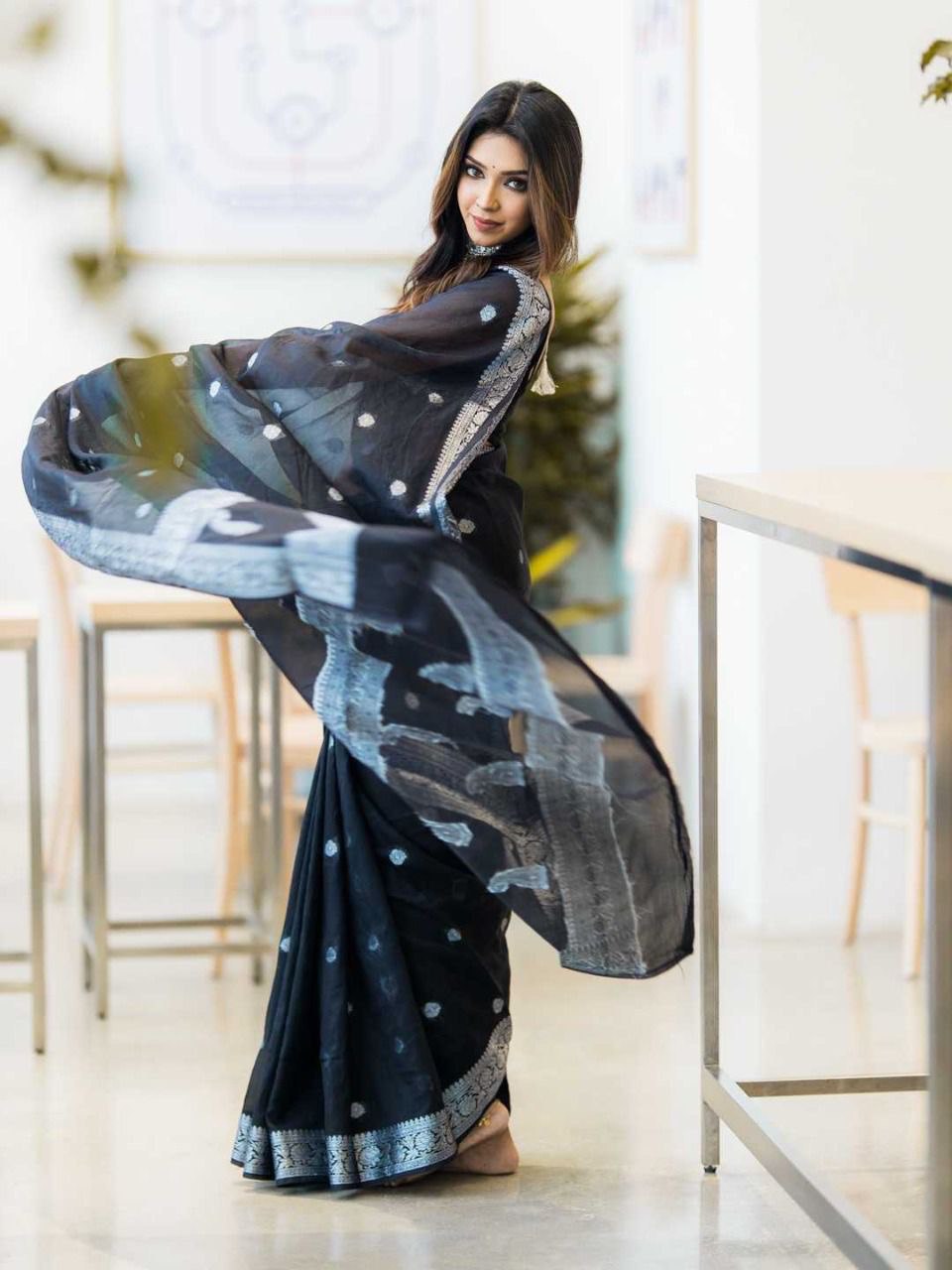 Indulge In Sheer Luxury With Cotton Silk Saree Moksha Fashions