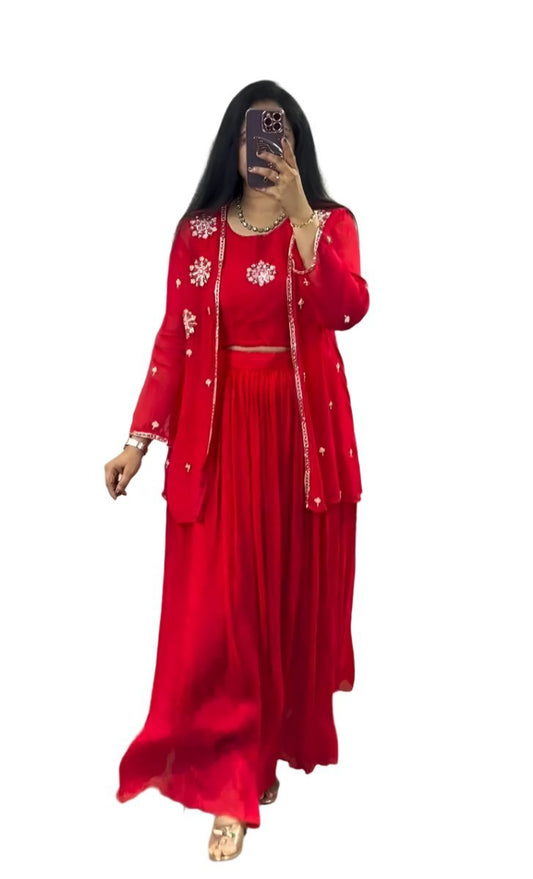 Fashionable Shrug With A Crop Top Design Is Perfect For Any Occasion Moksha Fashions