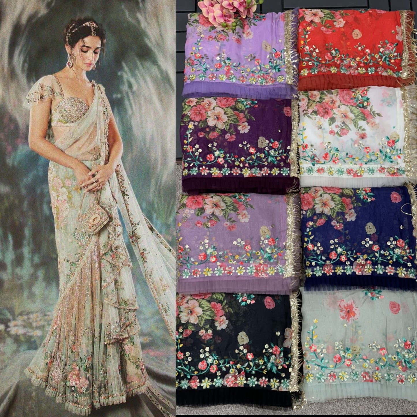 The Latest Saree Moksha Fashions