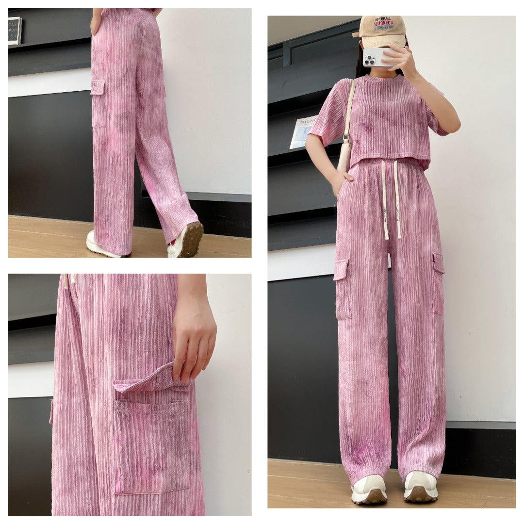 .Crop-Top Co-ords Set Cargo Style Moksha Fashions
