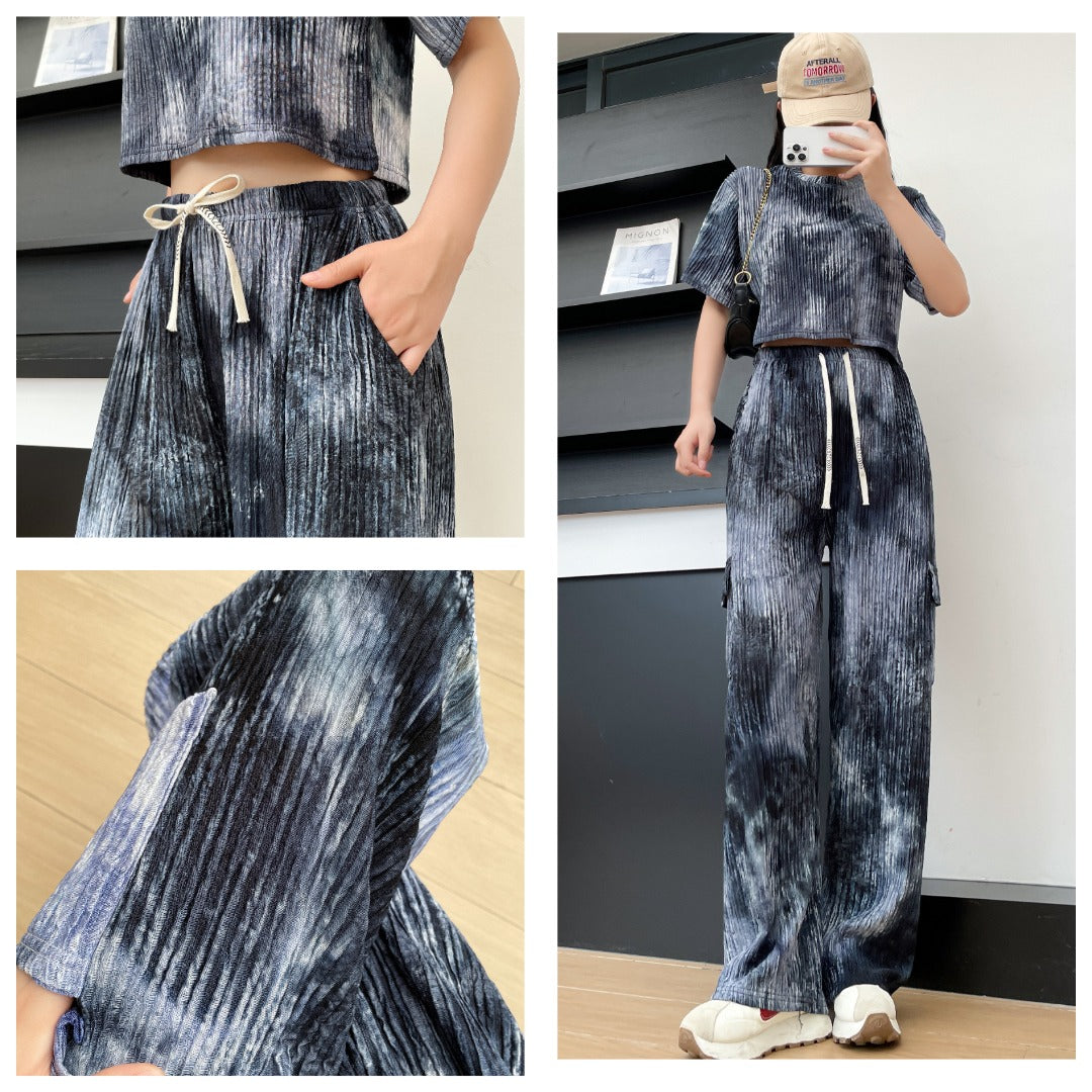 .Crop-Top Co-ords Set Cargo Style Moksha Fashions