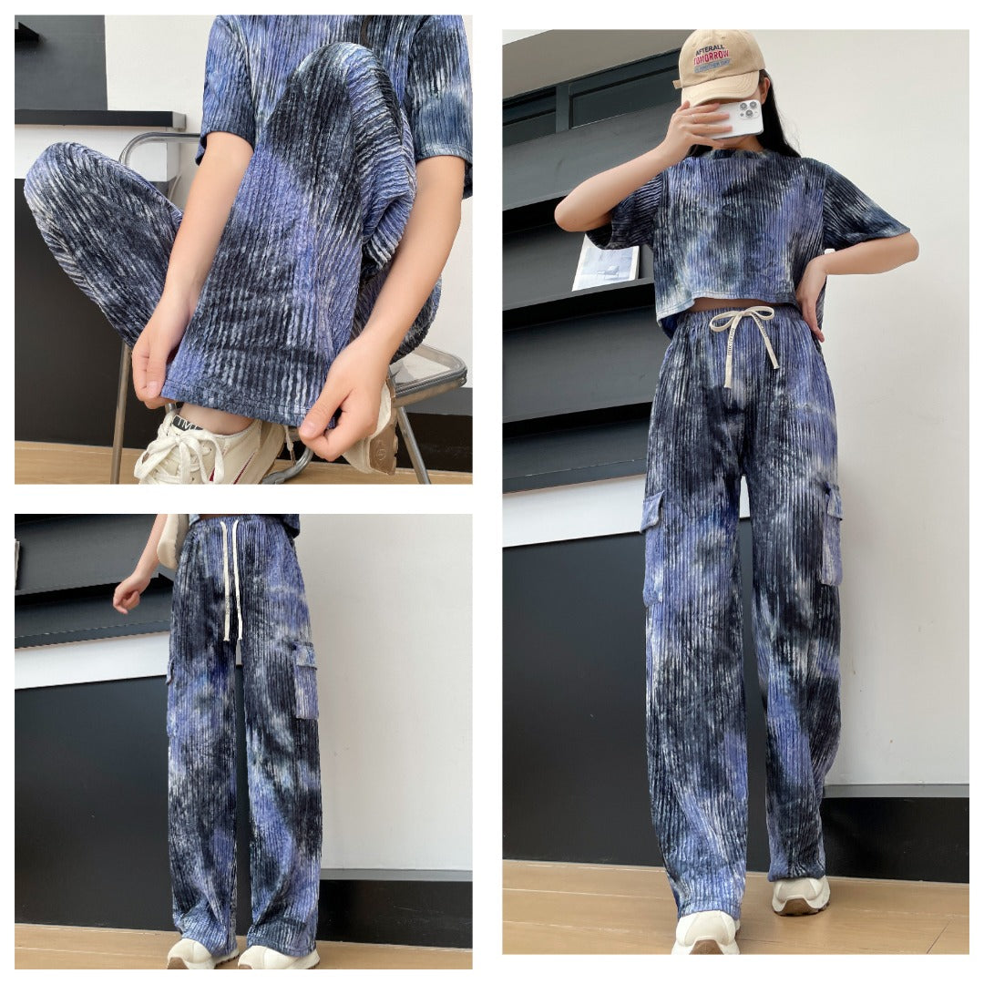 .Crop-Top Co-ords Set Cargo Style Moksha Fashions