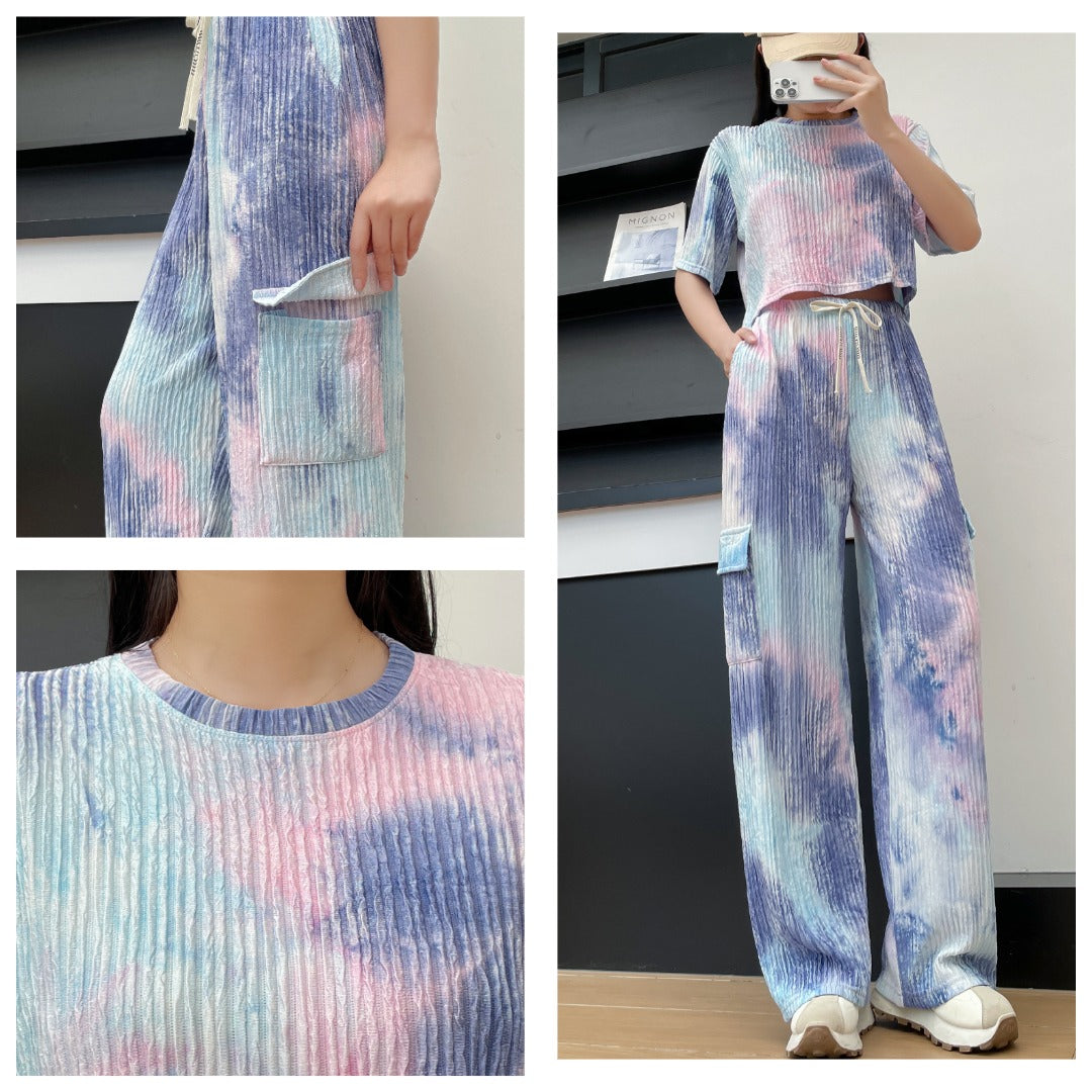 .Crop-Top Co-ords Set Cargo Style Moksha Fashions