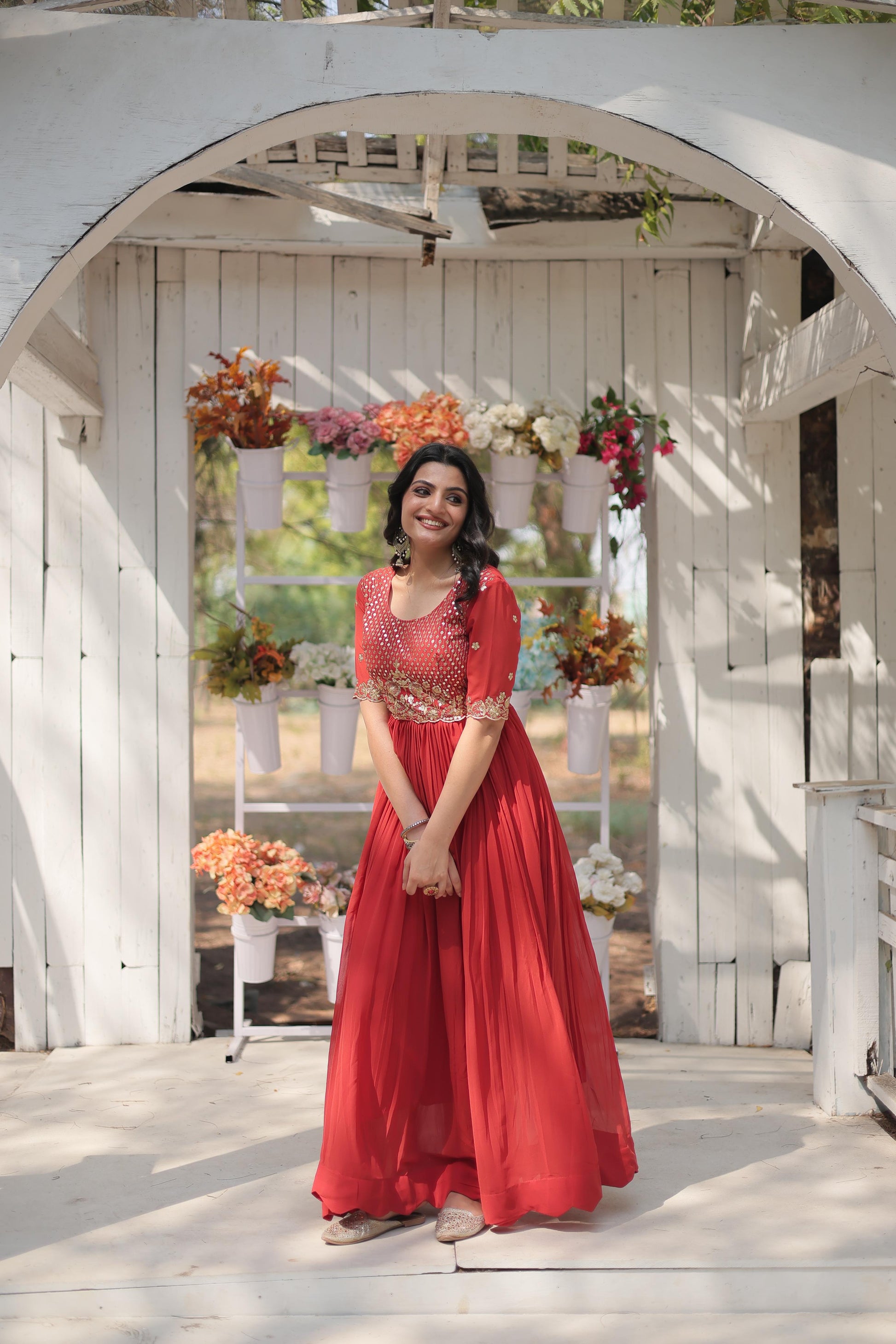 .Premium Designer Readymade Gown Collections Moksha Fashions