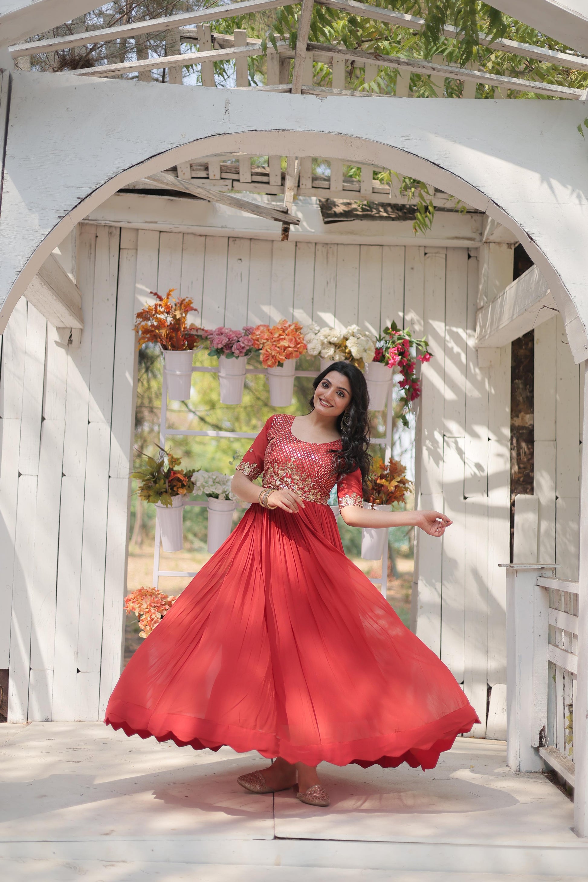 .Premium Designer Readymade Gown Collections Moksha Fashions