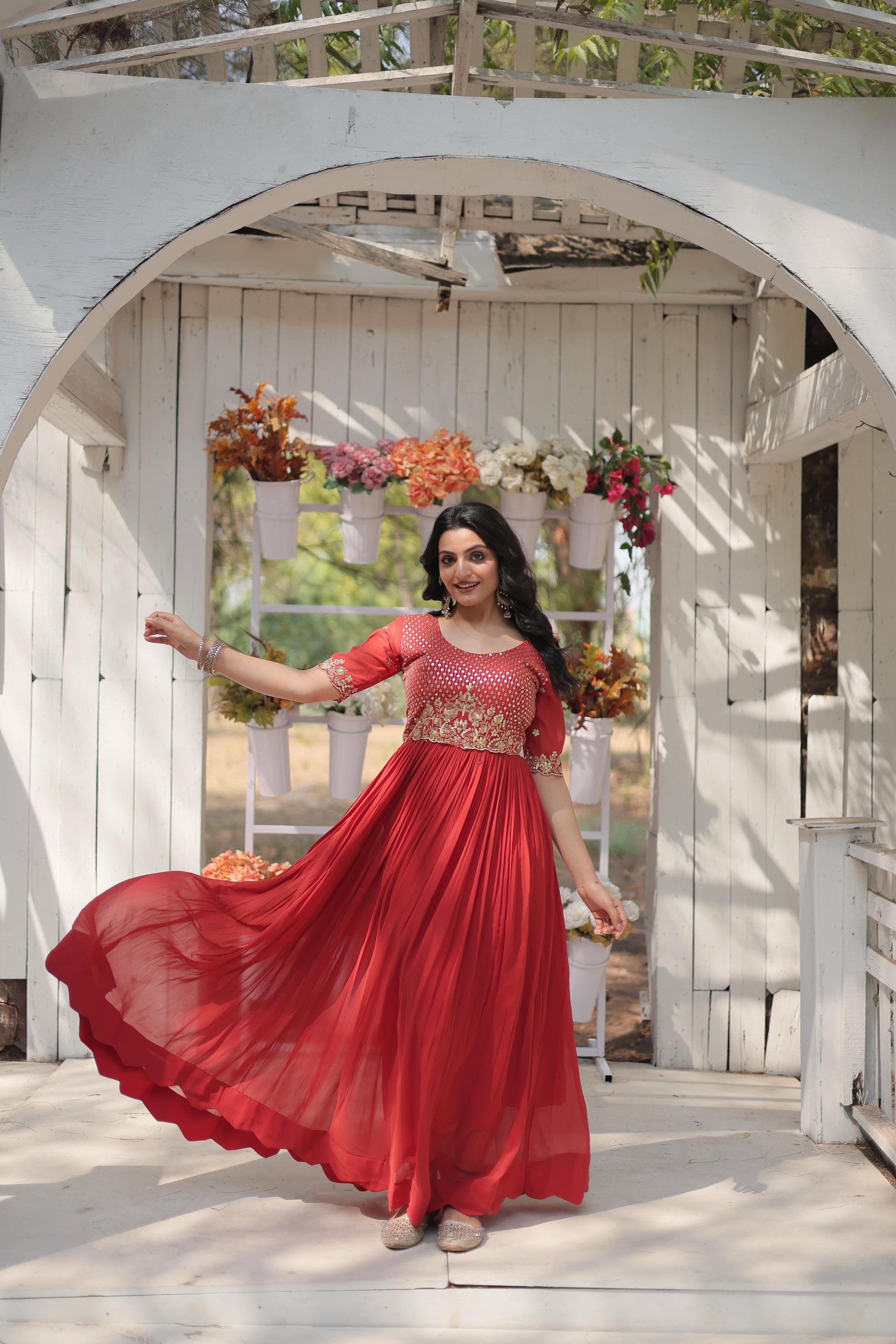 .Premium Designer Readymade Gown Collections Moksha Fashions