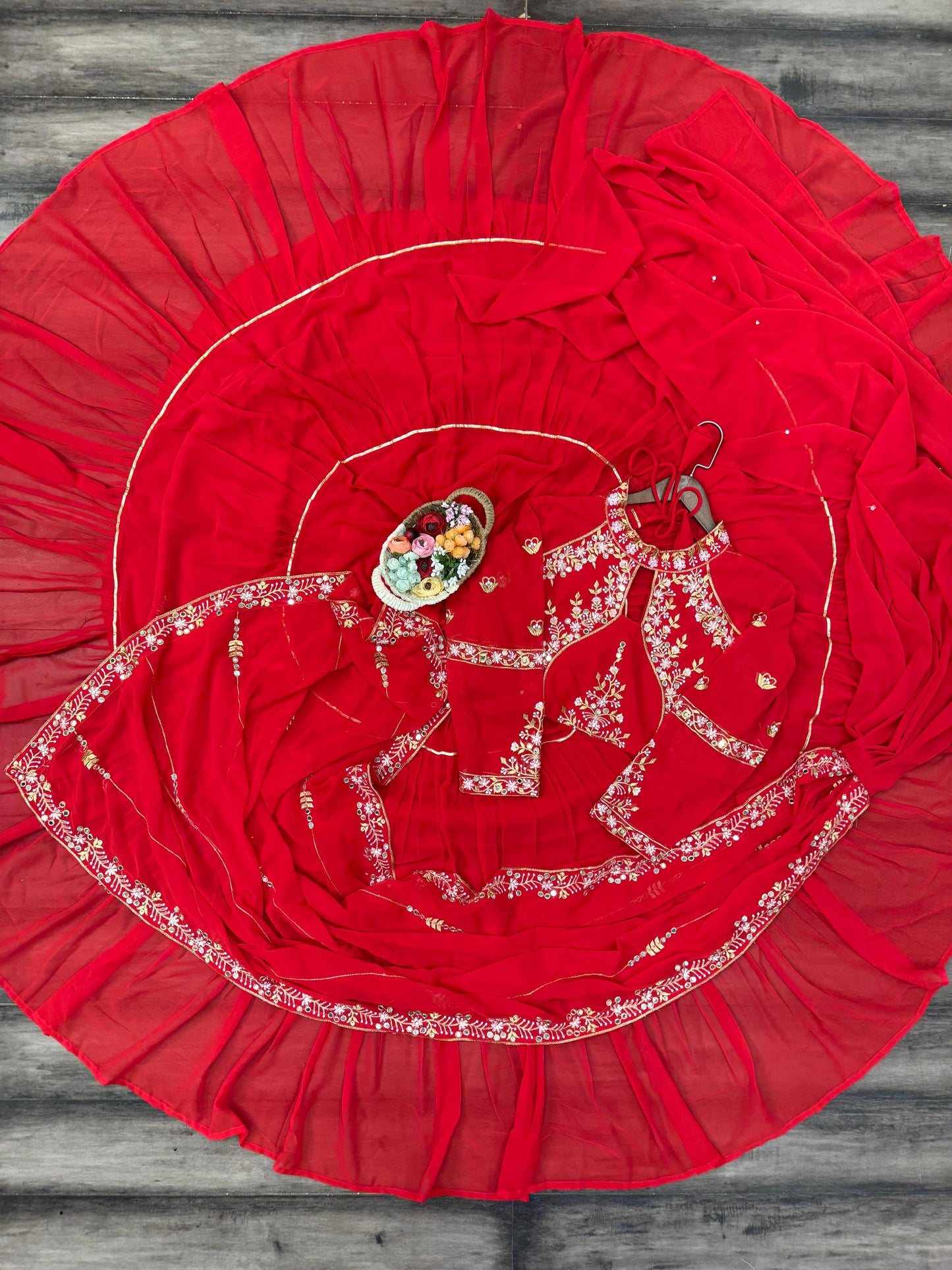 .Fancy Party Lehenga Saree Moksha Fashions