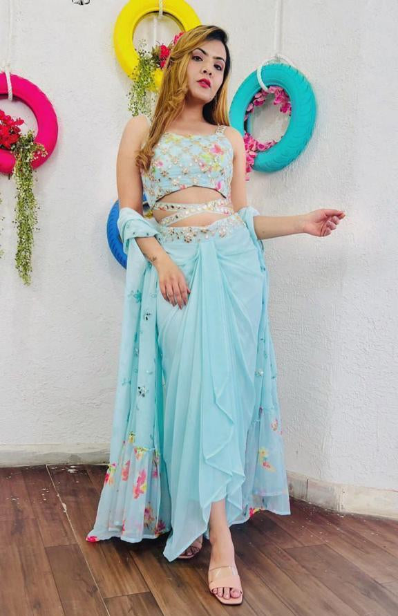 .Glamorous Sarong Dress (Wedding Collection) Moksha Fashions