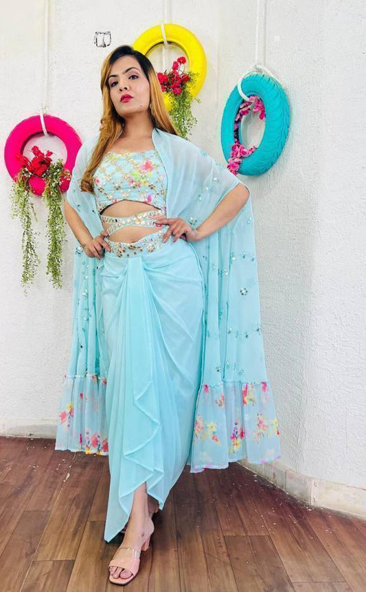 .Glamorous Sarong Dress (Wedding Collection) Moksha Fashions