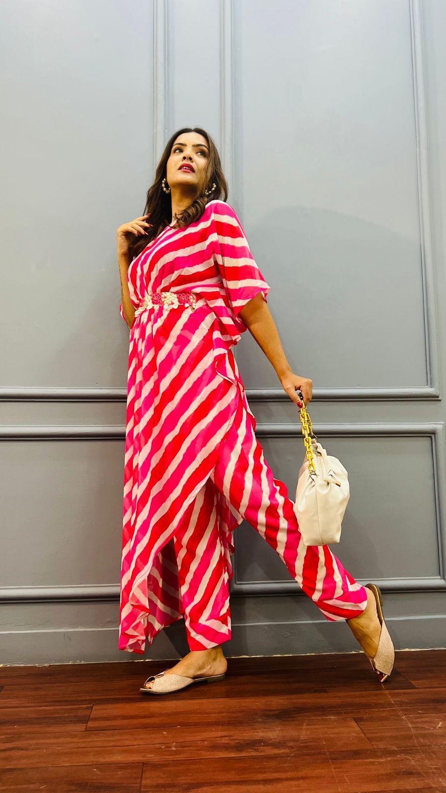 .Leheria Kaftan Pant Co-ord Set Moksha Fashions