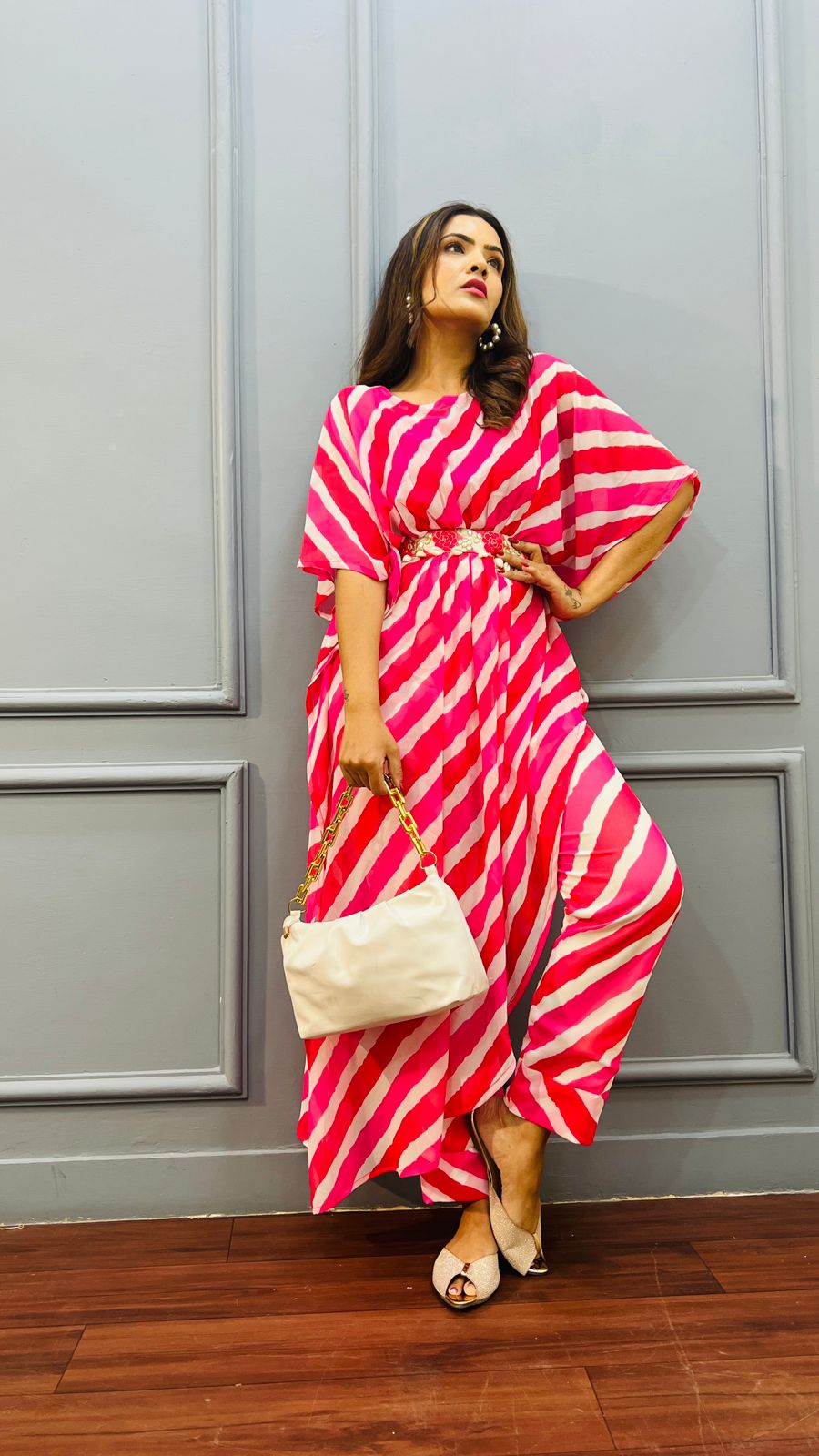 .Leheria Kaftan Pant Co-ord Set Moksha Fashions