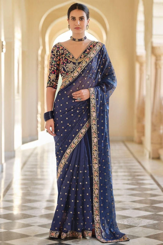 Luxury Designer Saree - Elegant Indian Saree for Weddings, Parties & Special Occasions Moksha Fashions