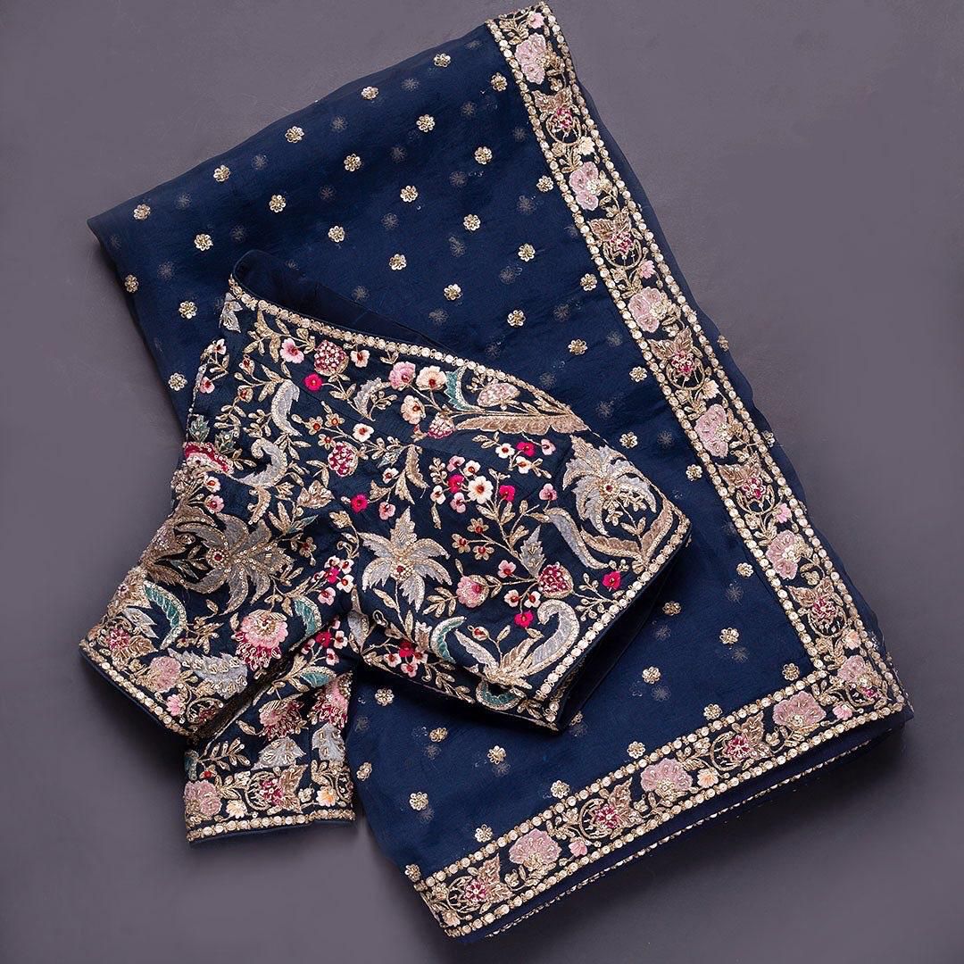 Luxury Designer Saree - Elegant Indian Saree for Weddings, Parties & Special Occasions Moksha Fashions