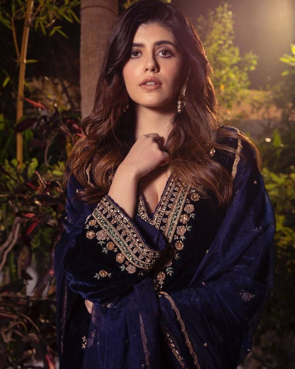 .Heavy Velvet Top & Palazzo Moksha Fashions