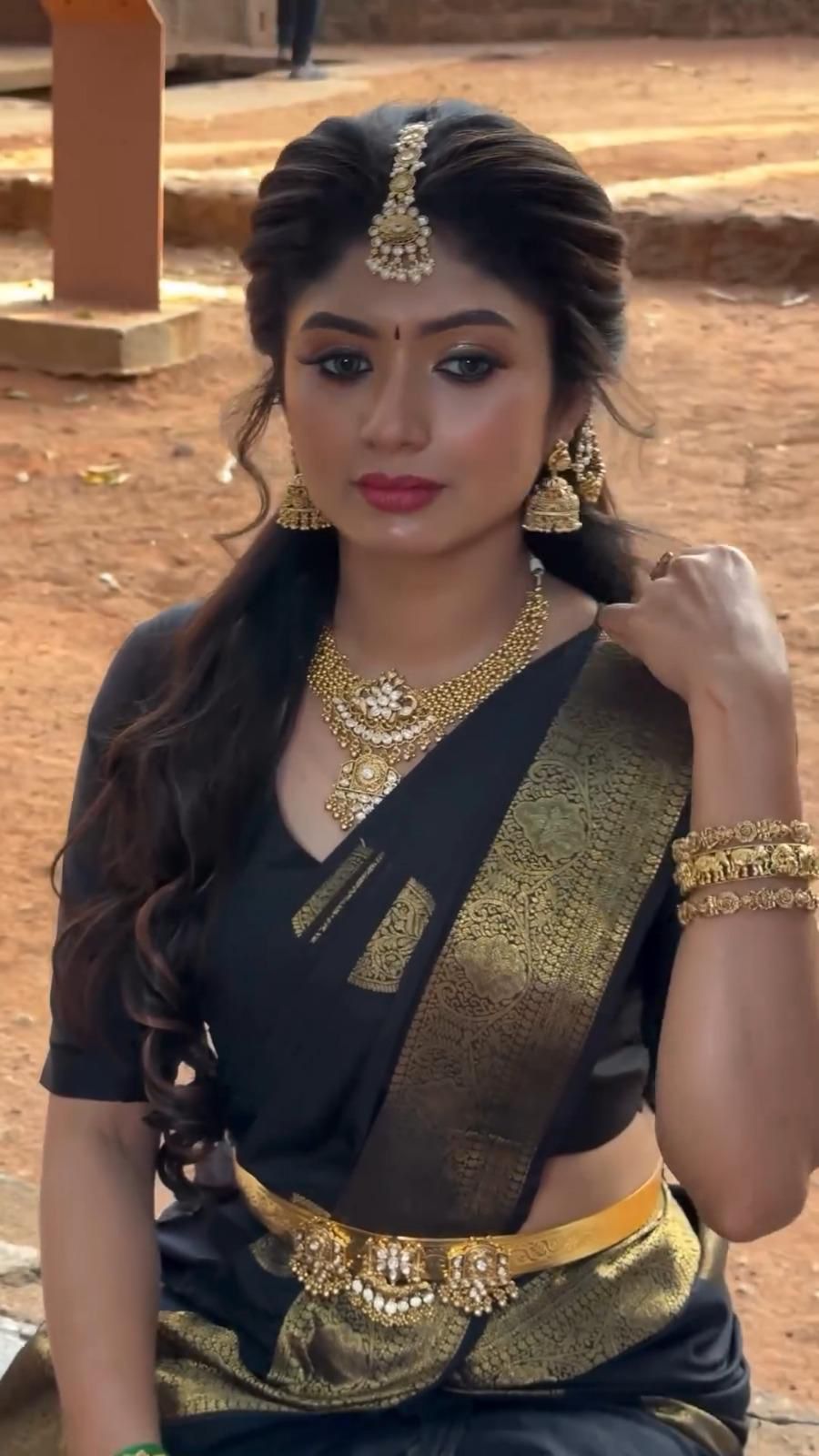 .Saree with Rich Pallu & Jacquard work Moksha Fashions