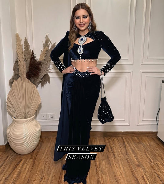 .Drape Lehenga Saree Moksha Fashions