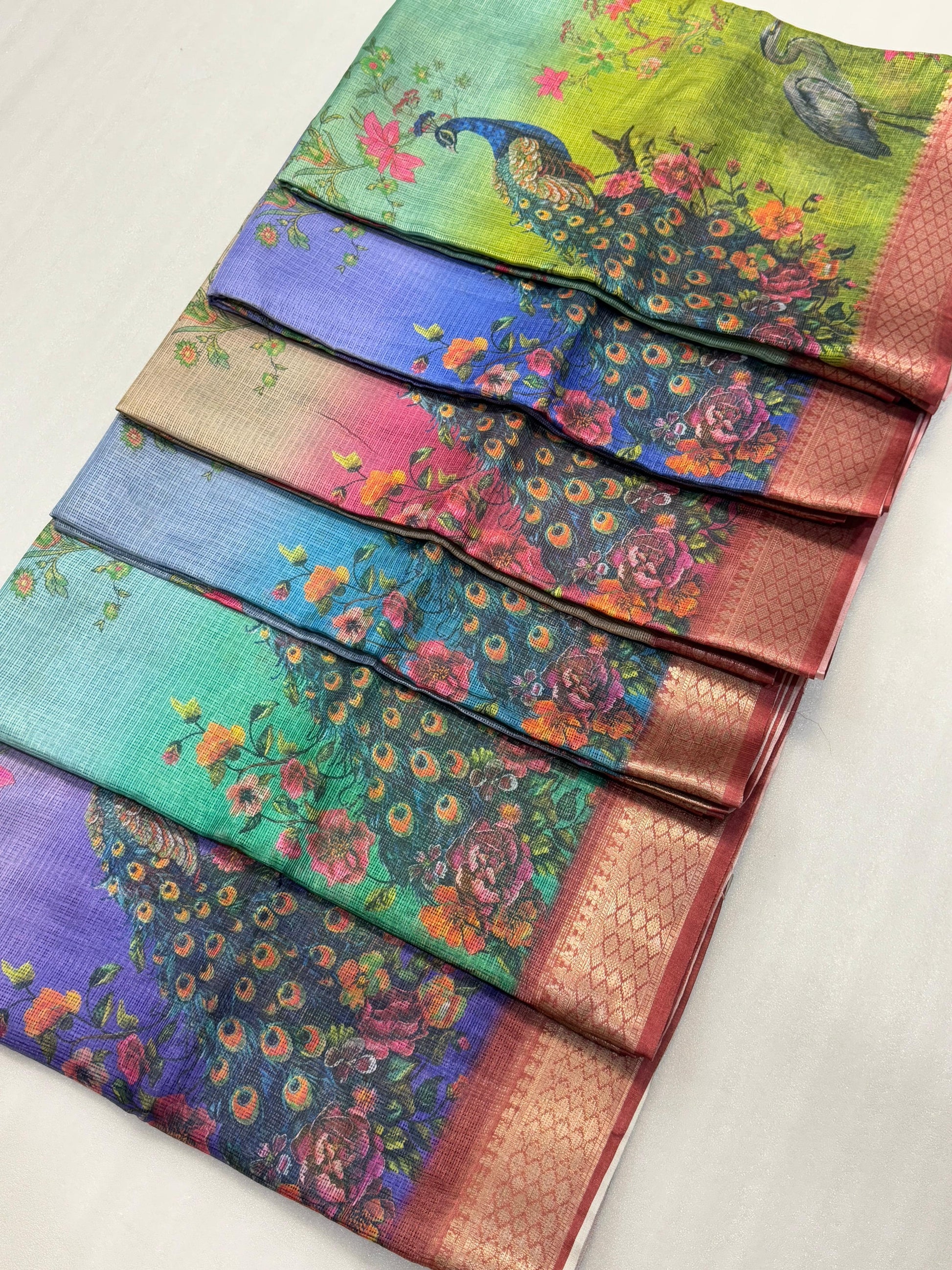 Kalamkari Design Print Saree Moksha Fashions