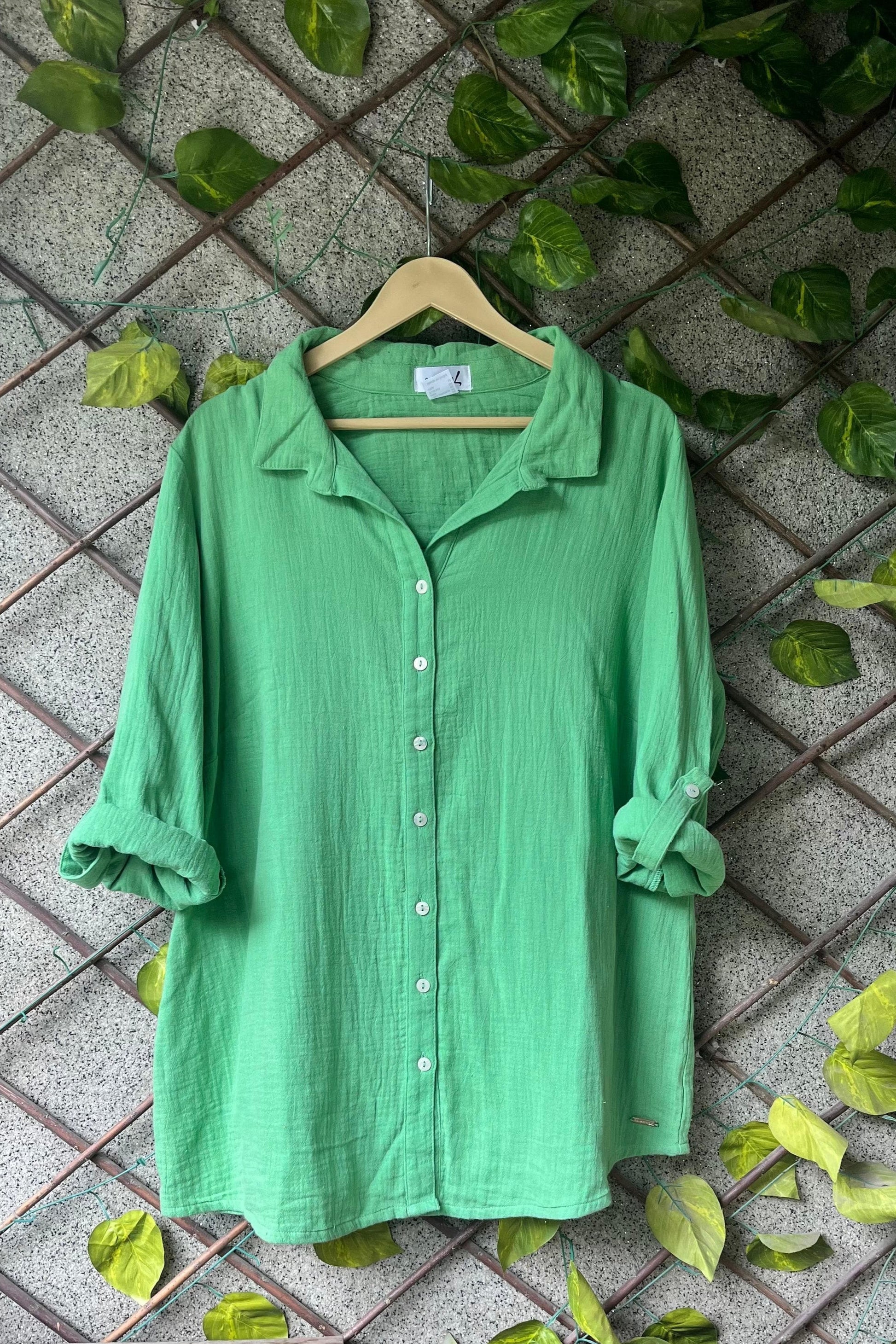 Baggy Style Mulmul Shirts Moksha Fashions