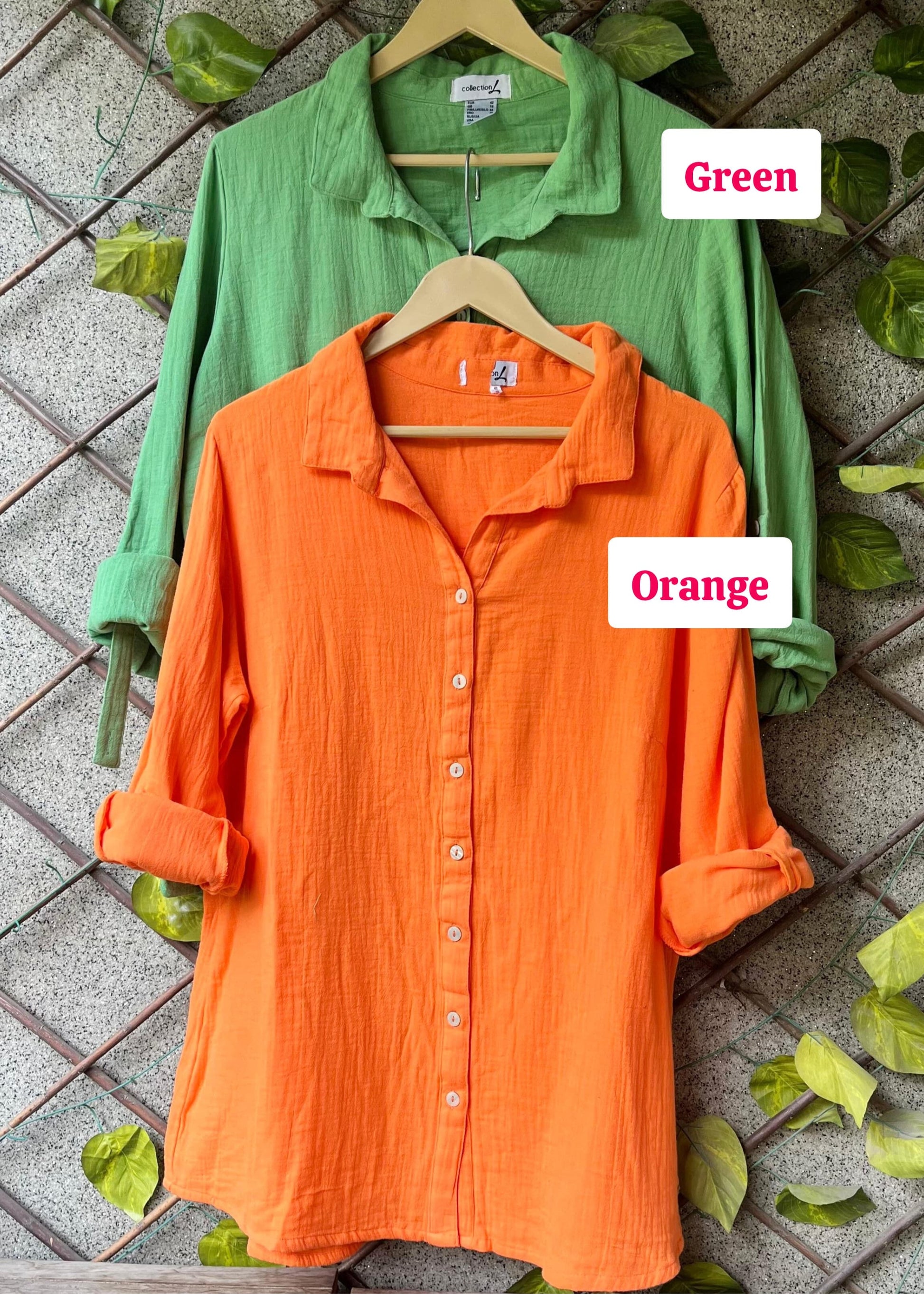 Baggy Style Mulmul Shirts Moksha Fashions