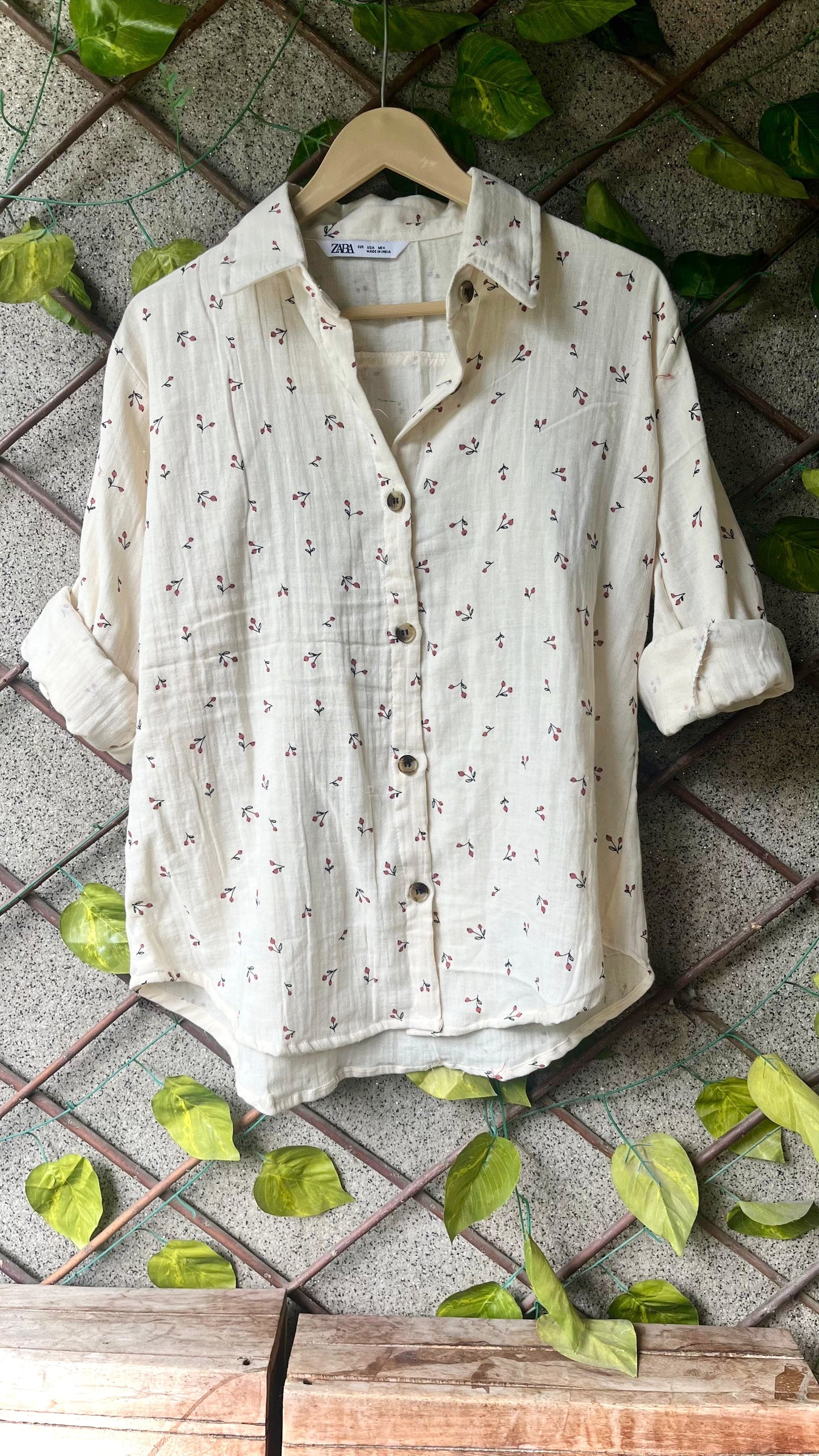 .Printed Cotton Mulmul Shirts Moksha Fashions