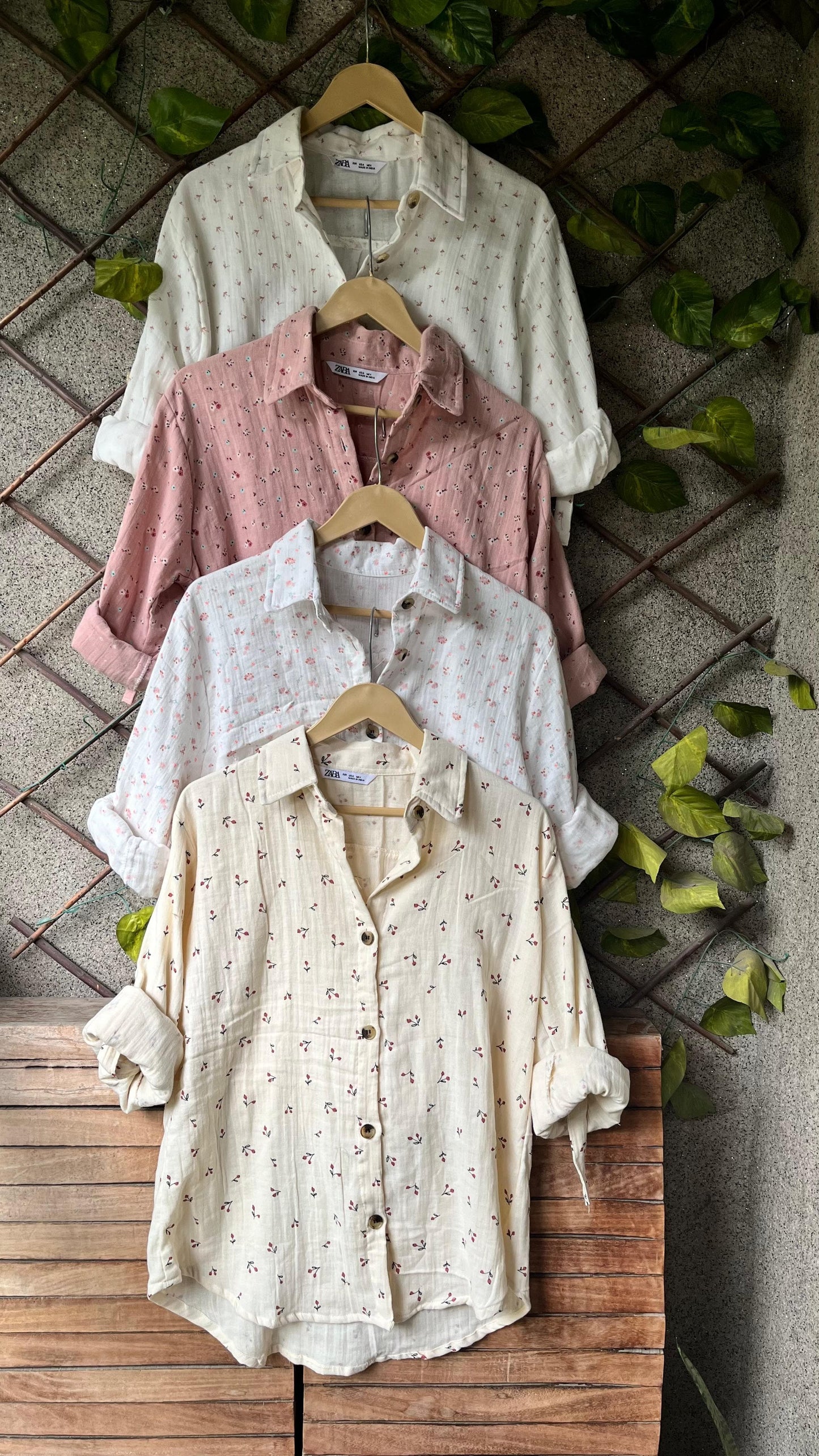 .Printed Cotton Mulmul Shirts Moksha Fashions
