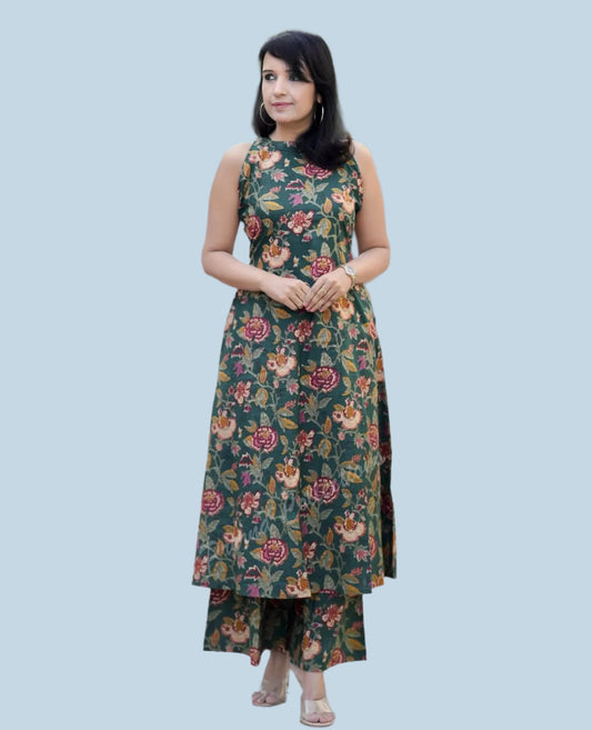 .Kalamkari Suit Set - Moksha Fashions