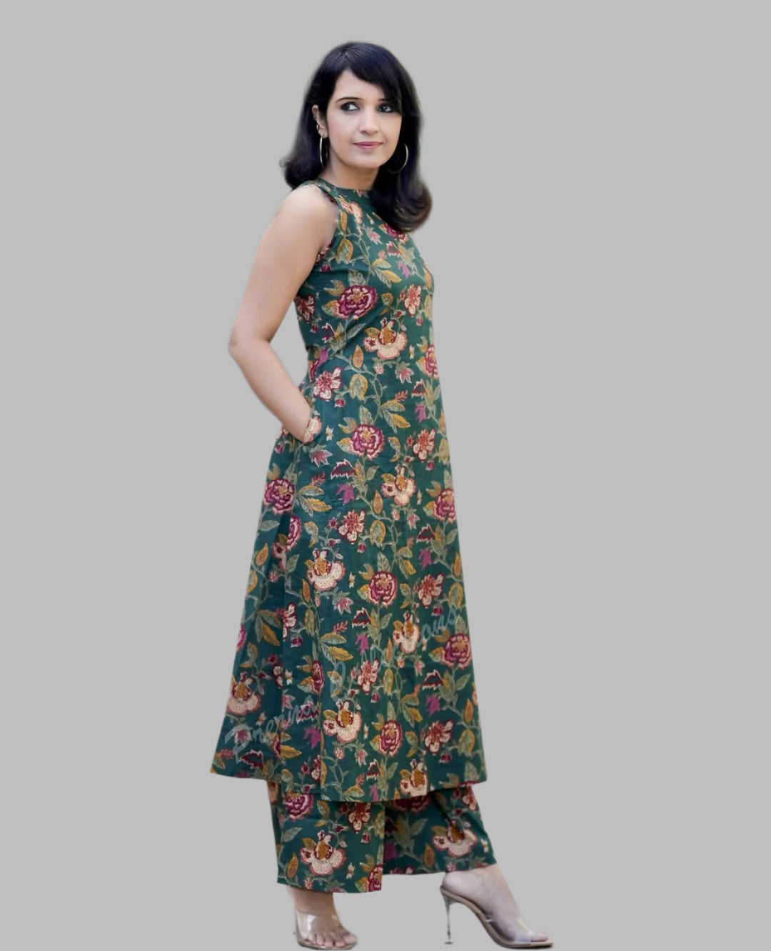 .Kalamkari Suit Set - Moksha Fashions