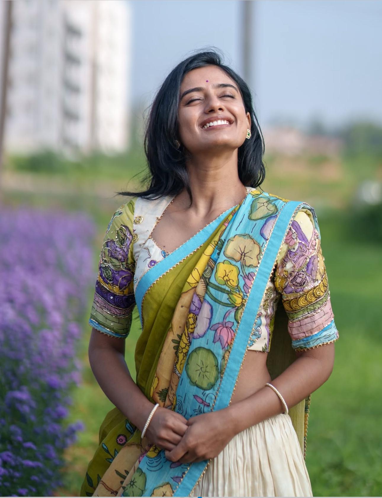 Kalamkari Lehenga Choli - Moksha Fashions