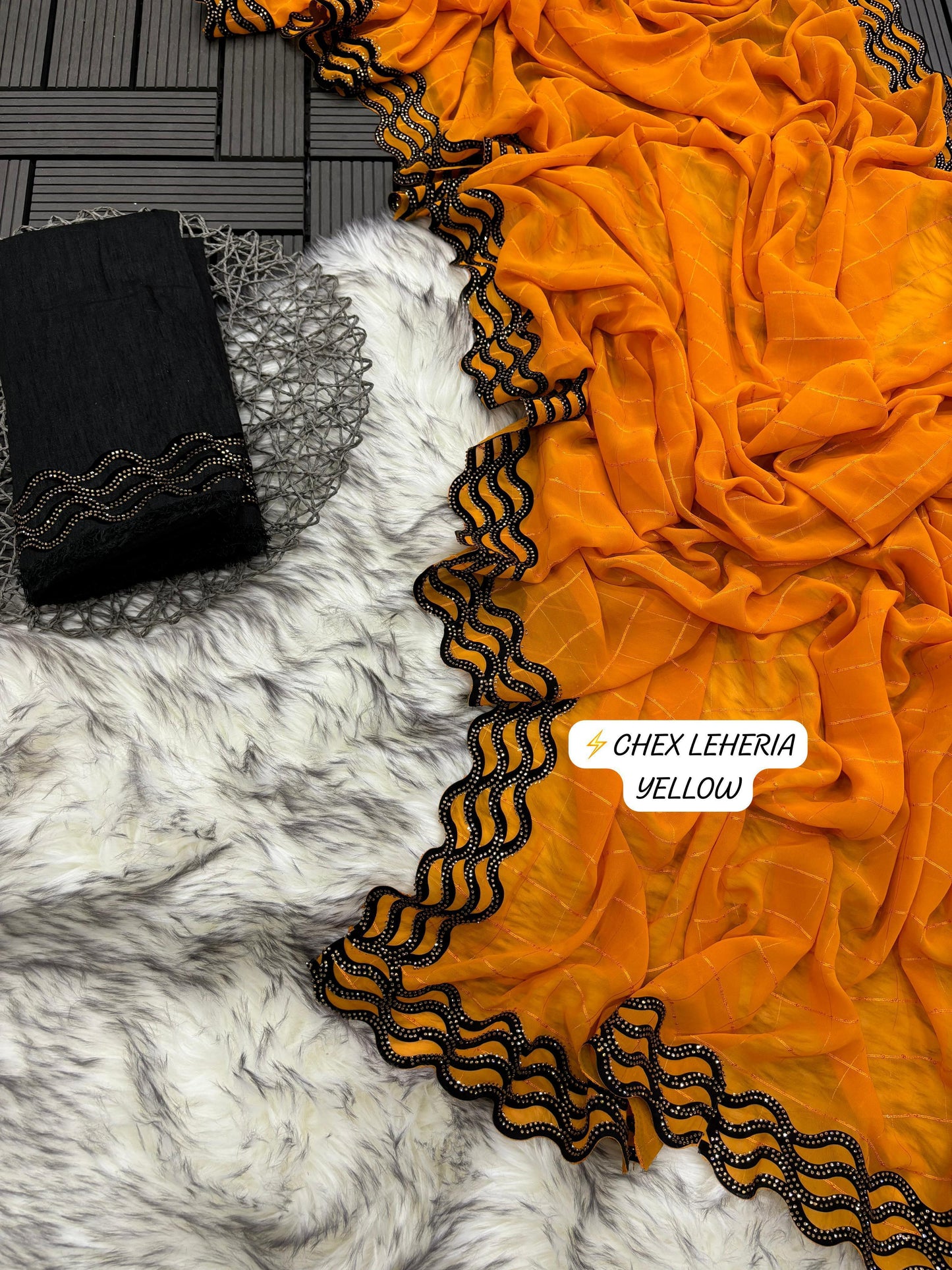 .Leheria Siroski Saree - Moksha Fashions