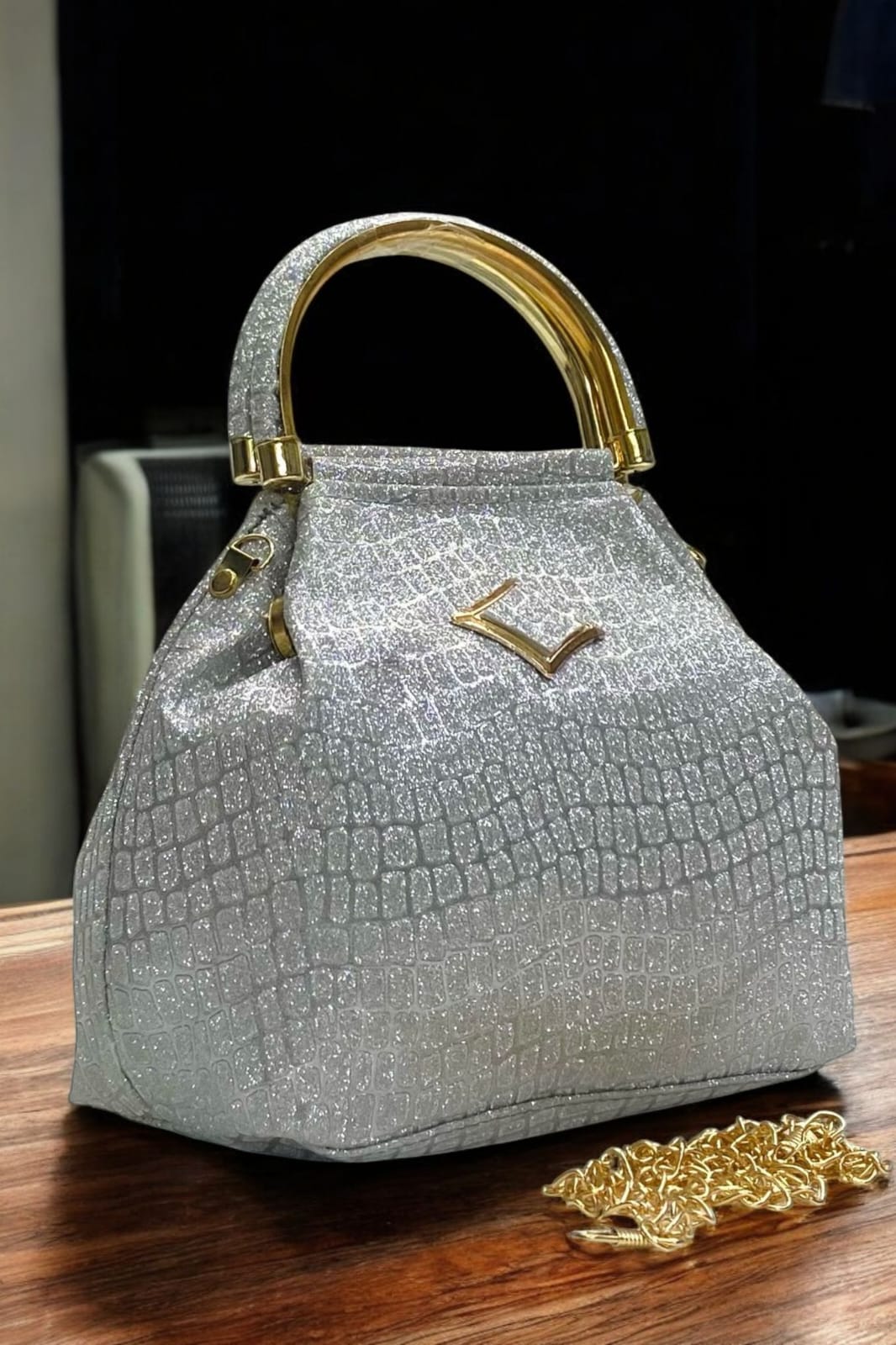 Crocodile Textured Sling Bag for Women – Elegant and Practical Handy Sling for Casual & Party Wear - Moksha Fashions