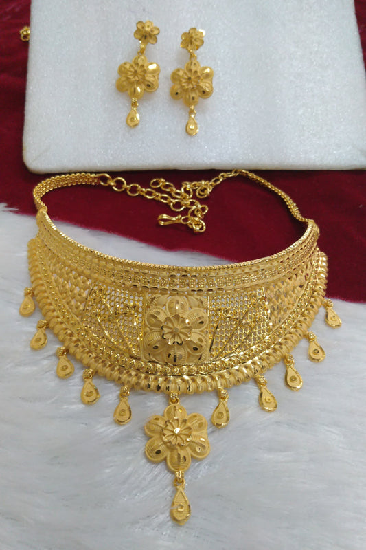 Designer Choker Necklace Set – Stylish & Elegant Jewelry for Women - Moksha Fashions