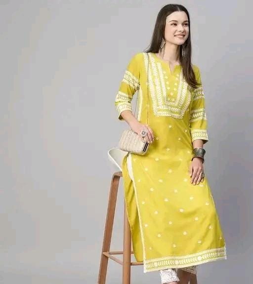 .Cotton Embroidery Kurti