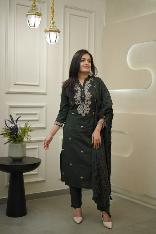 .Cotton Dupatta Set