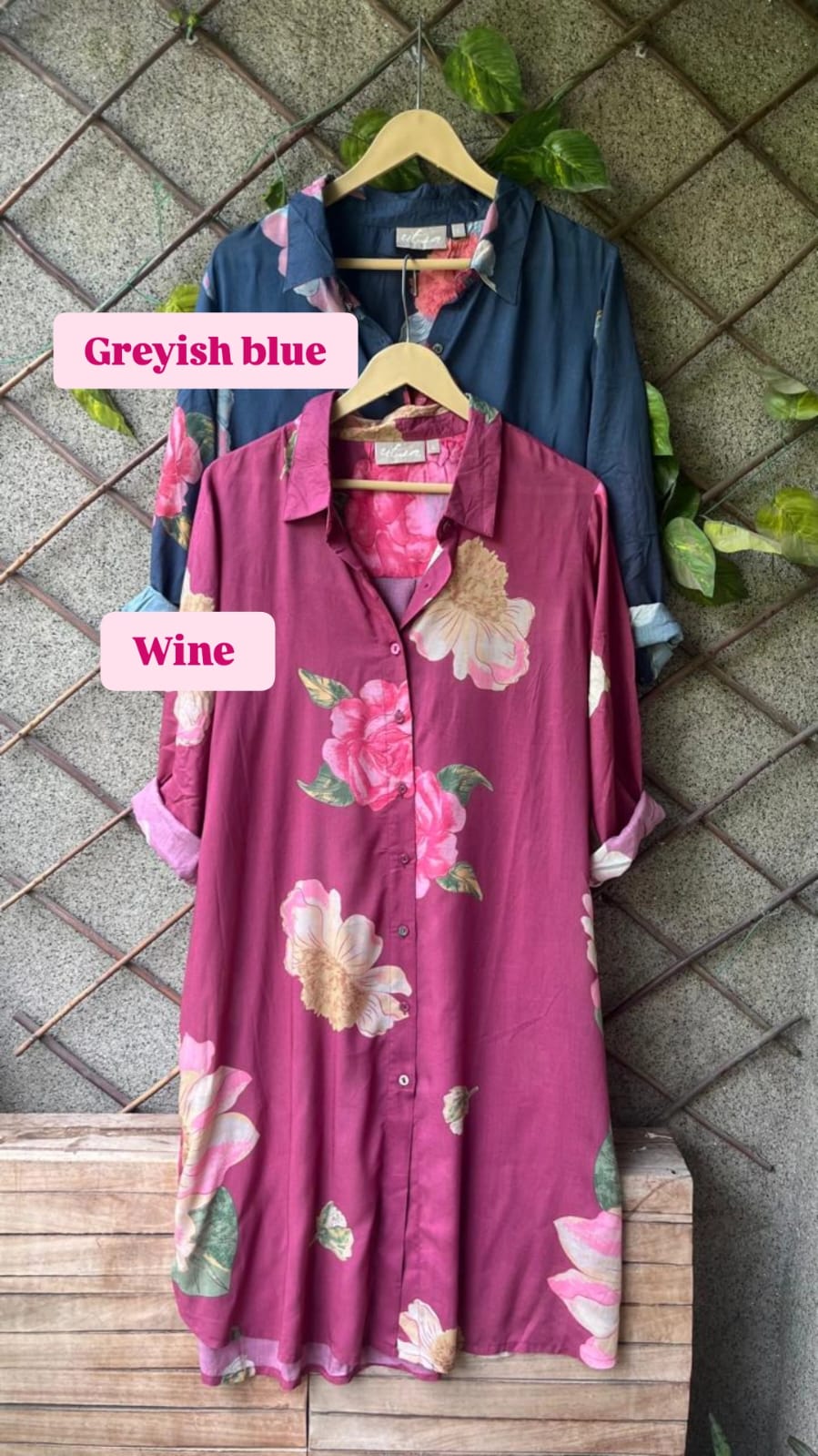 .Floral Tunics