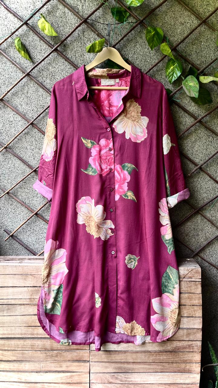 .Floral Tunics