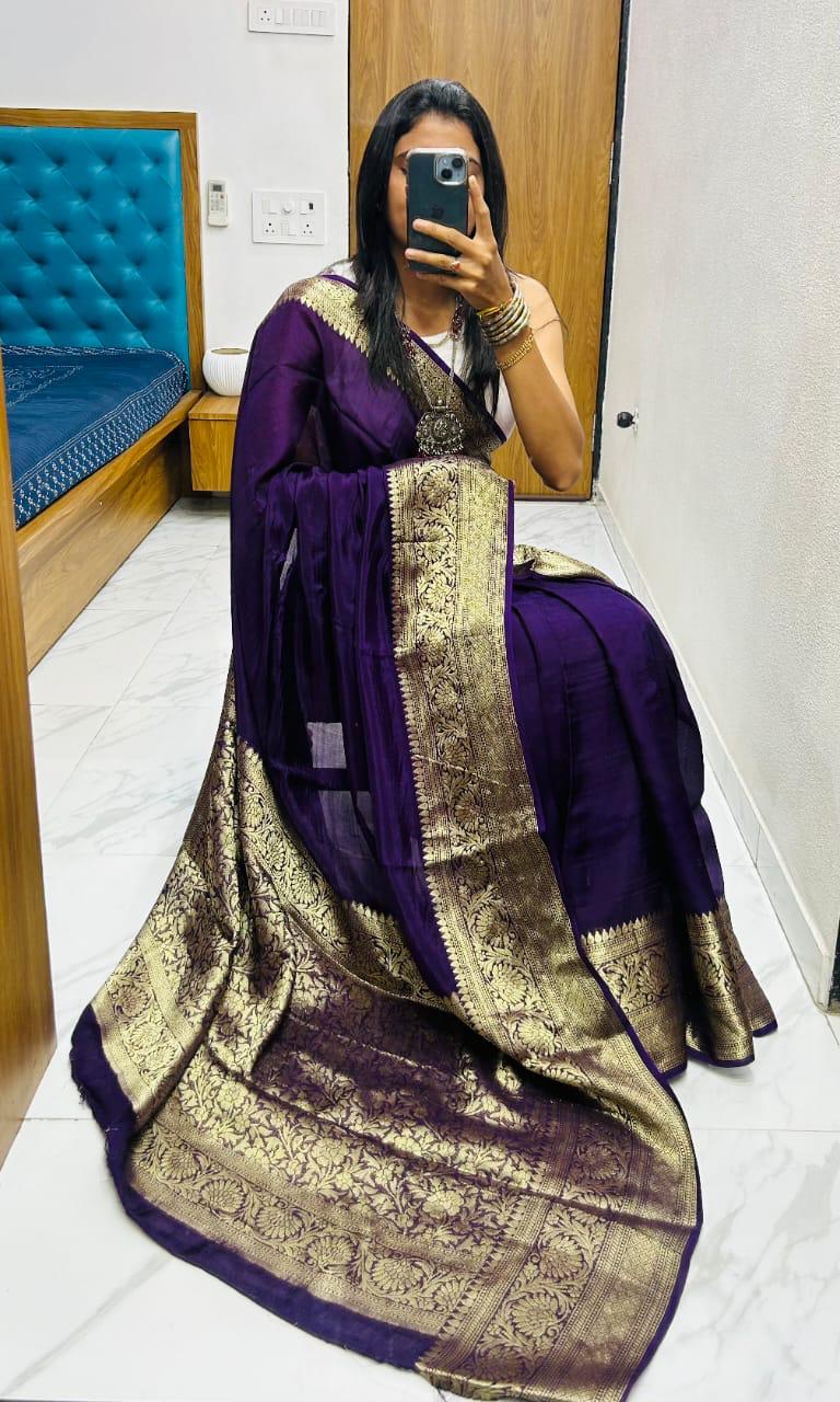 Kanjivaram Bandhani Silk Saree