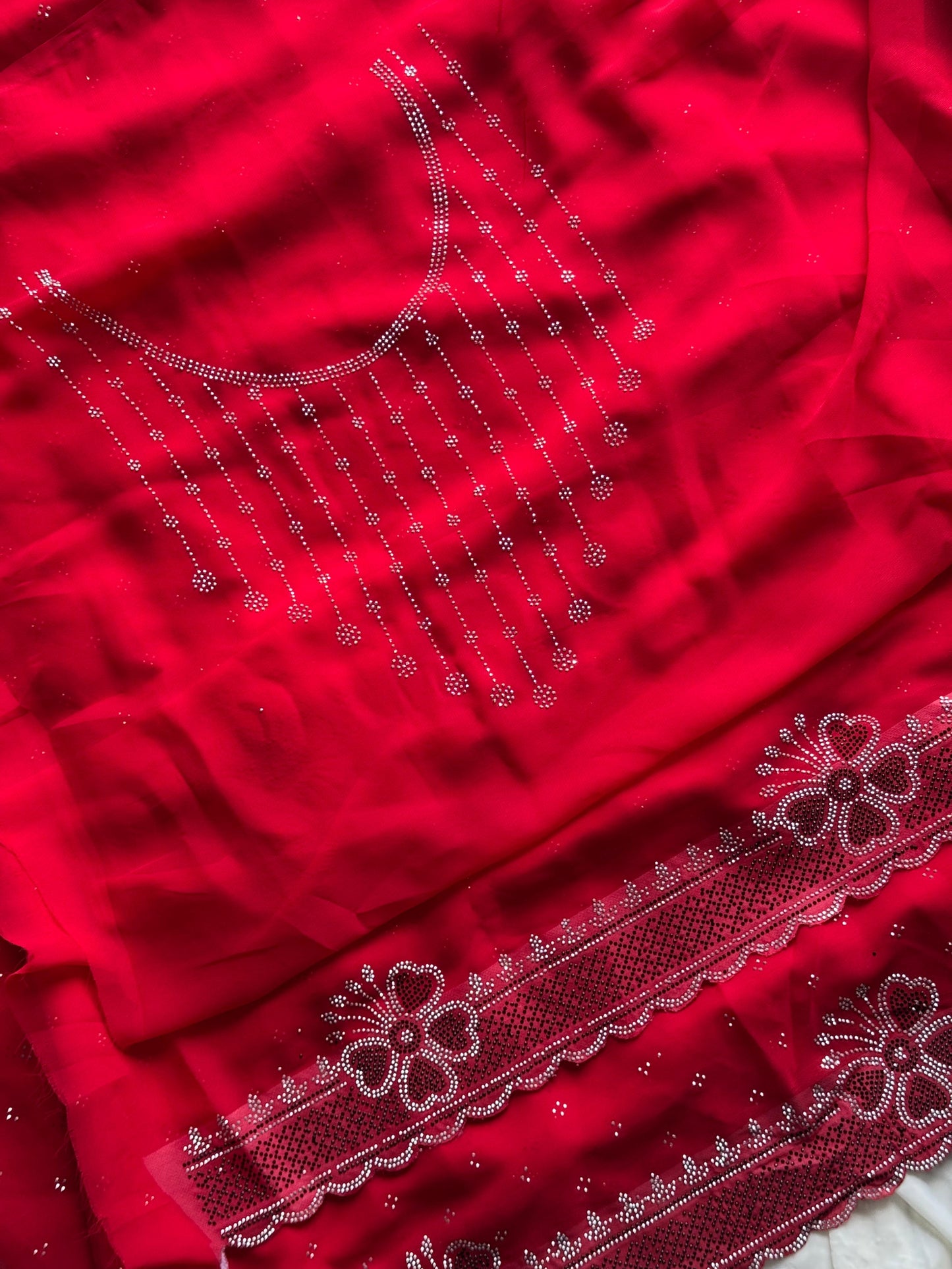 Diamond-cut Saree