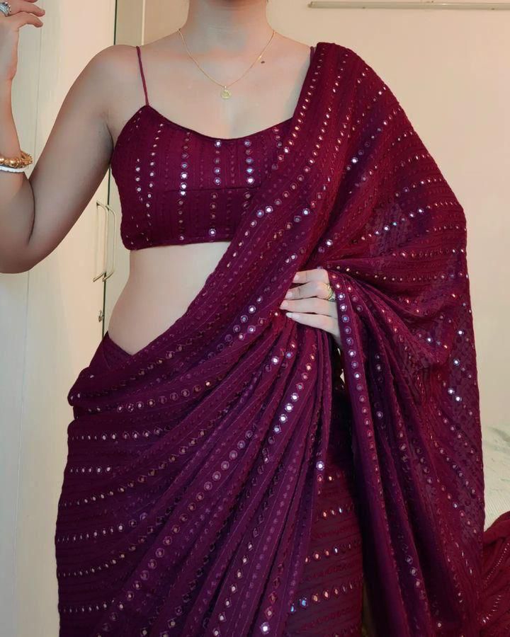 Designer Work Party Saree