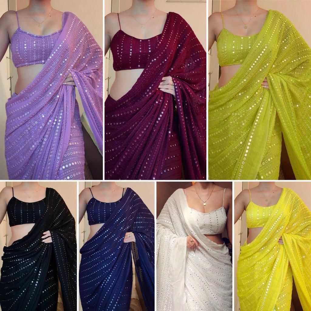 Designer Work Party Saree
