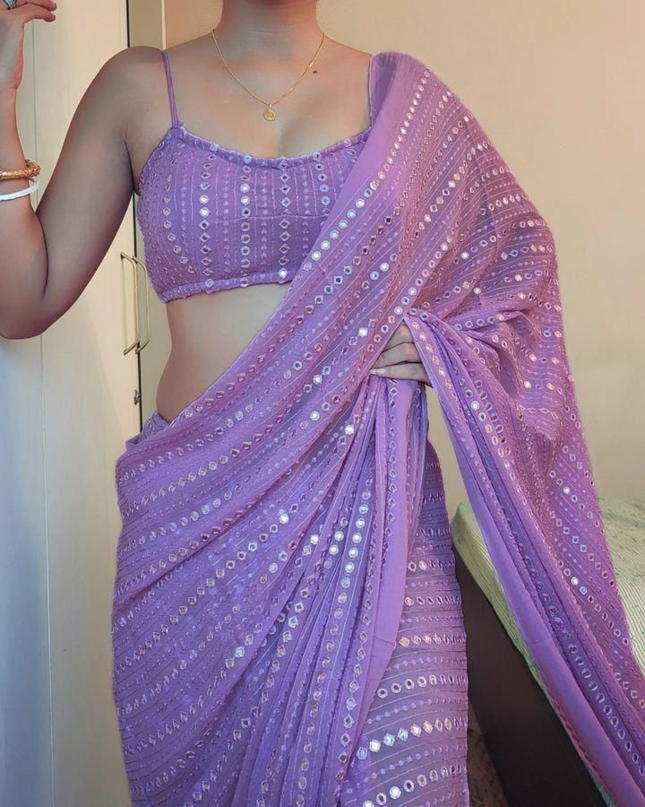 Designer Work Party Saree
