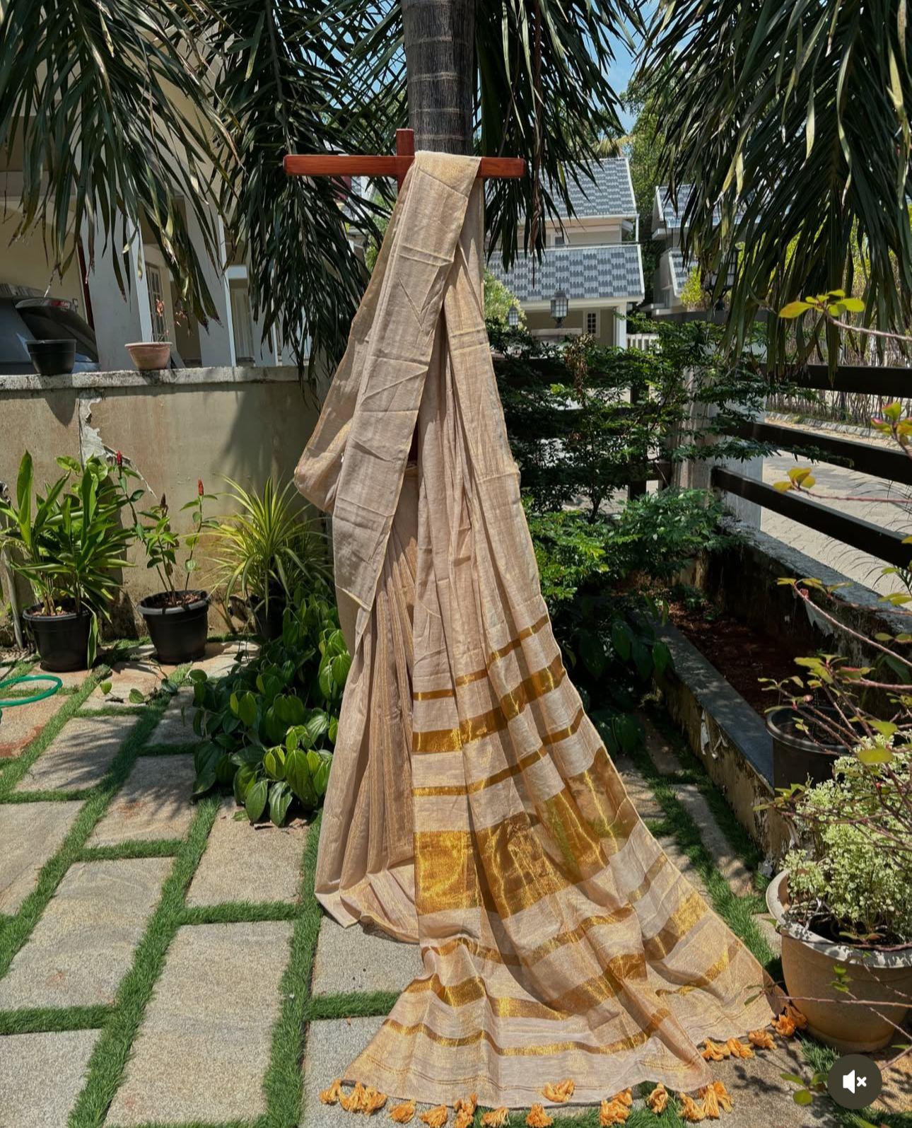 Onam Special Tissue linen silk