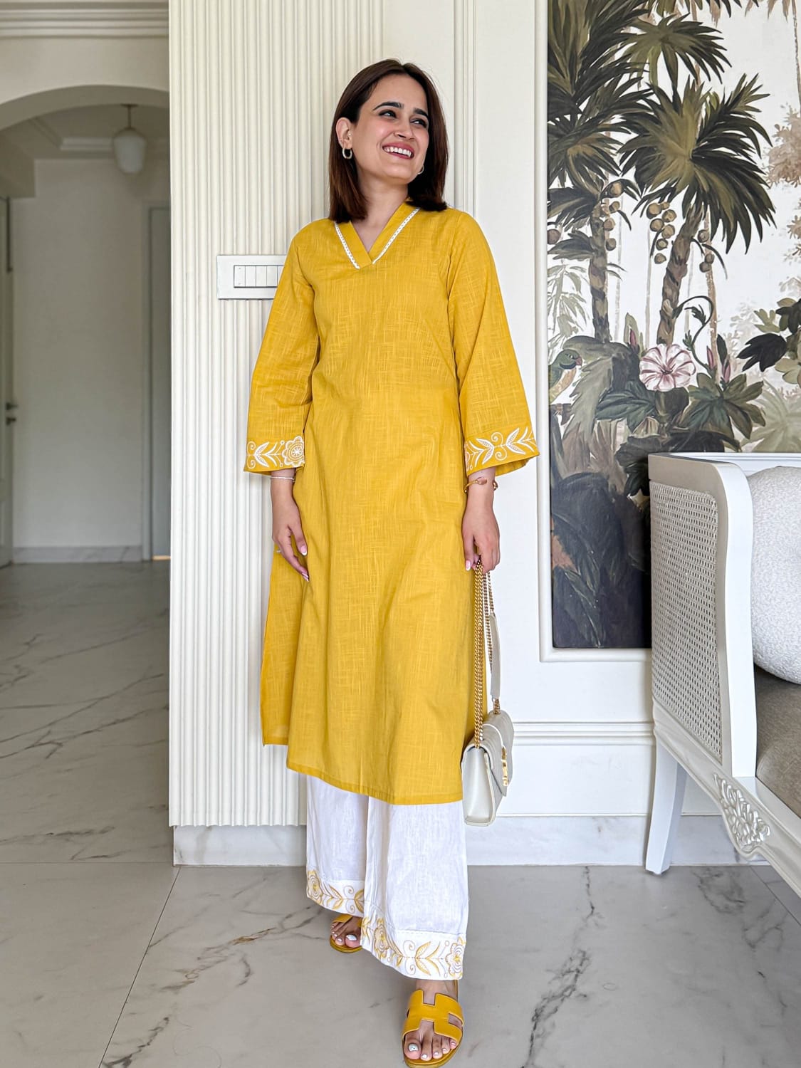 Sunset Stroll Mustard Co-ord Set!